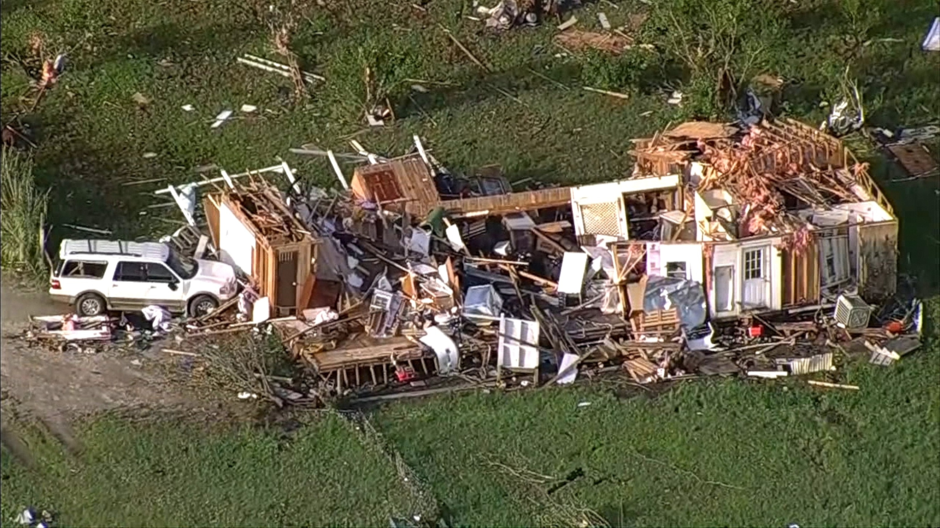 PHOTO: Tornado damaged homes are seen in Valley View, Texas, May 26, 2024.