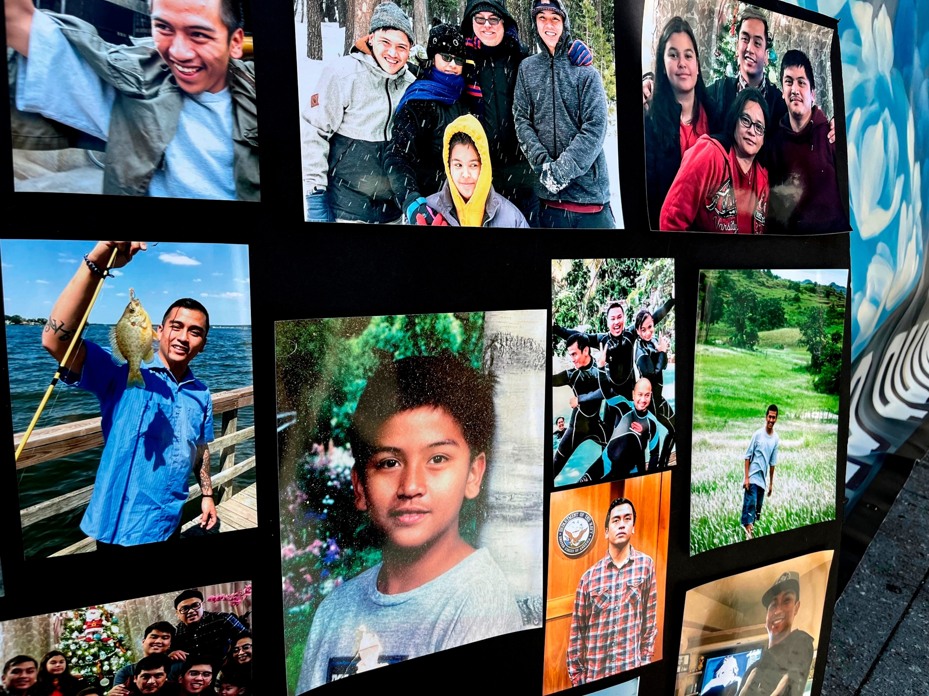 PHOTO: Photos of Angelo Quinto are displayed during a news conference in Oakland, Calif., Sept. 7, 2022. 