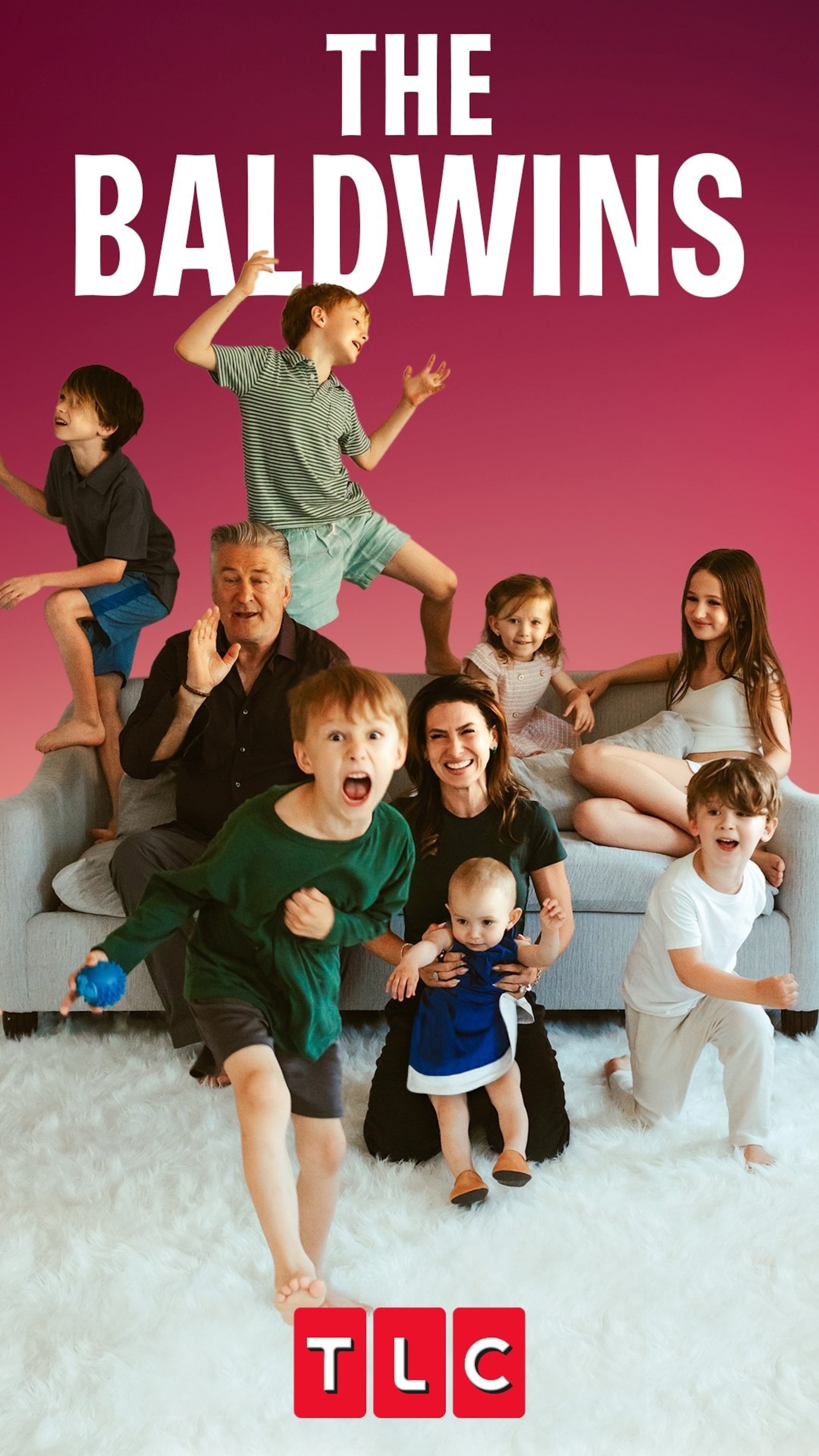 PHOTO: Alec and Hilaria Baldwin announced they will star in a new TLC series with their seven children.