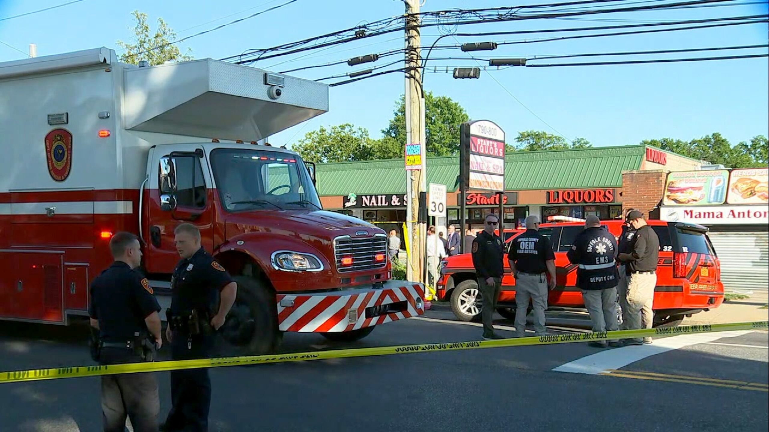Authorities report that 4 individuals have died following a minivan collision with a nail salon in Long Island, New York.