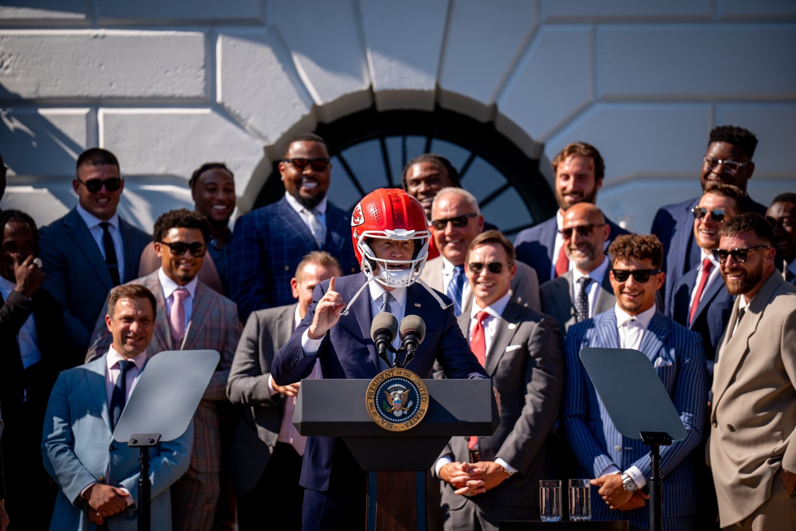 Biden hosts Super Bowl champions, the Kansas City Chiefs, at the White House