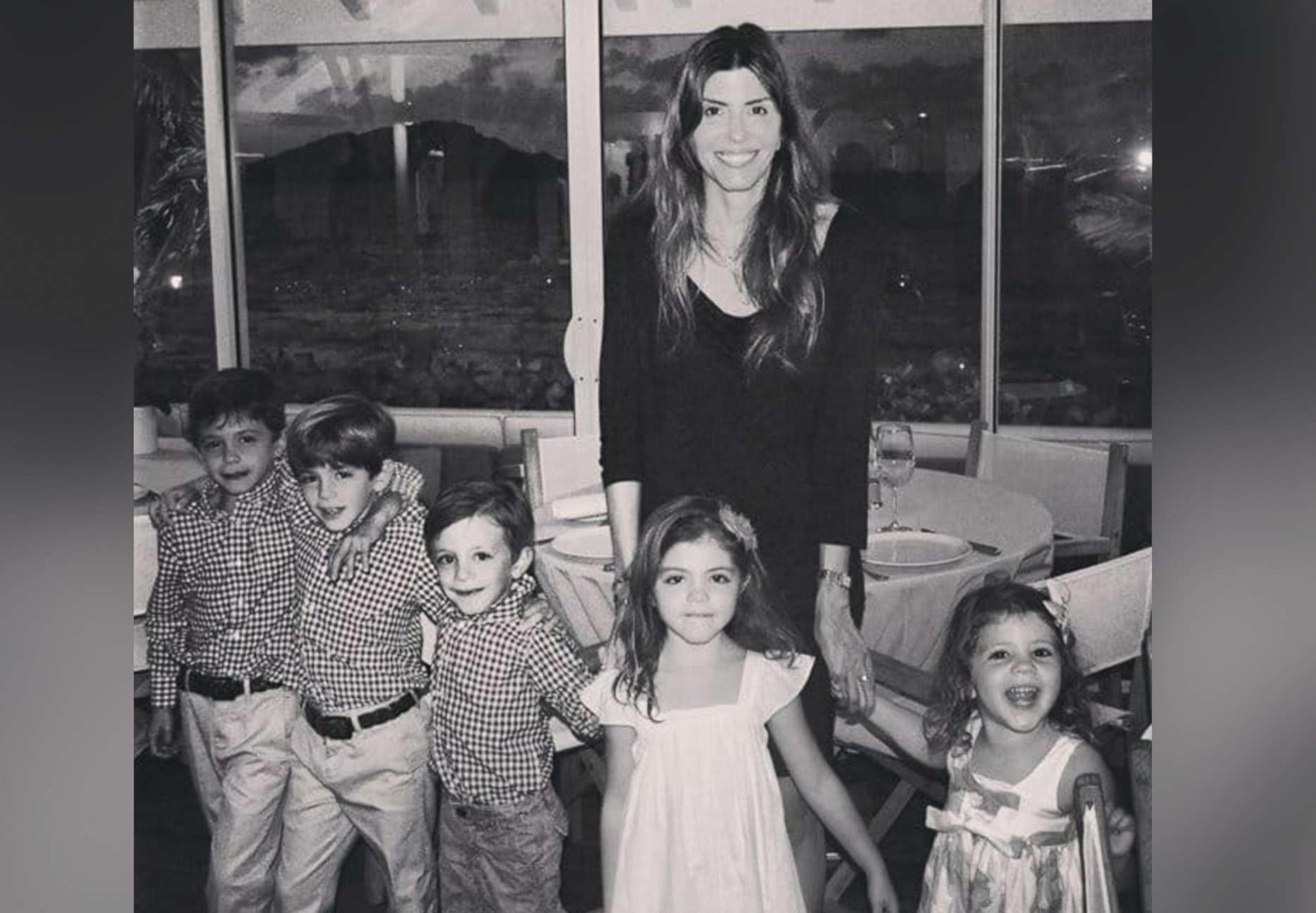 PHOTO: Jennifer Dulos, 50, of Connecticut, is pictured with her five children in an undated family photo.