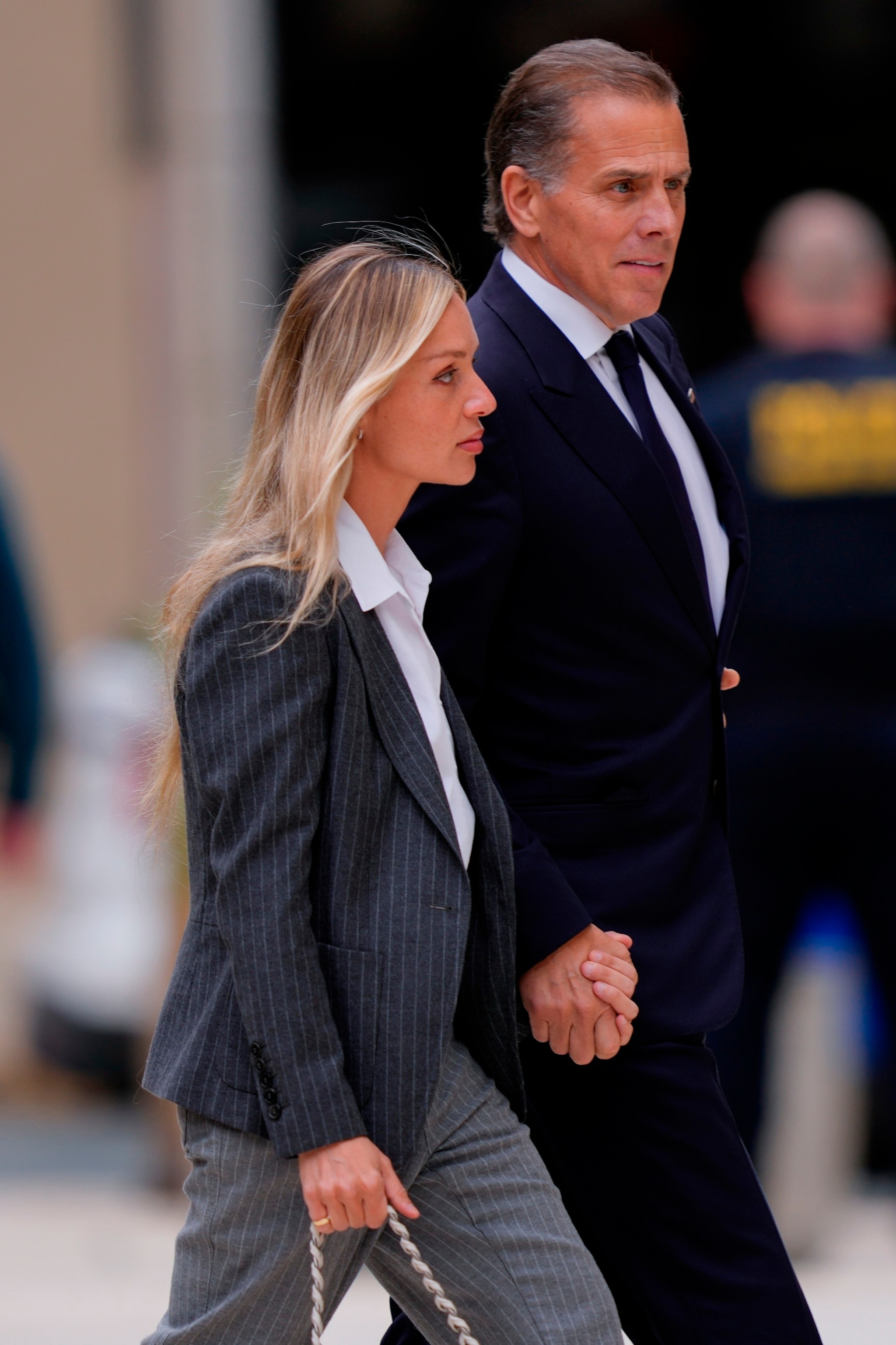 PHOTO: Hunter Biden arrives to federal court with his wife, Melissa Cohen Biden, June 11, 2024, in Wilmington, Del.