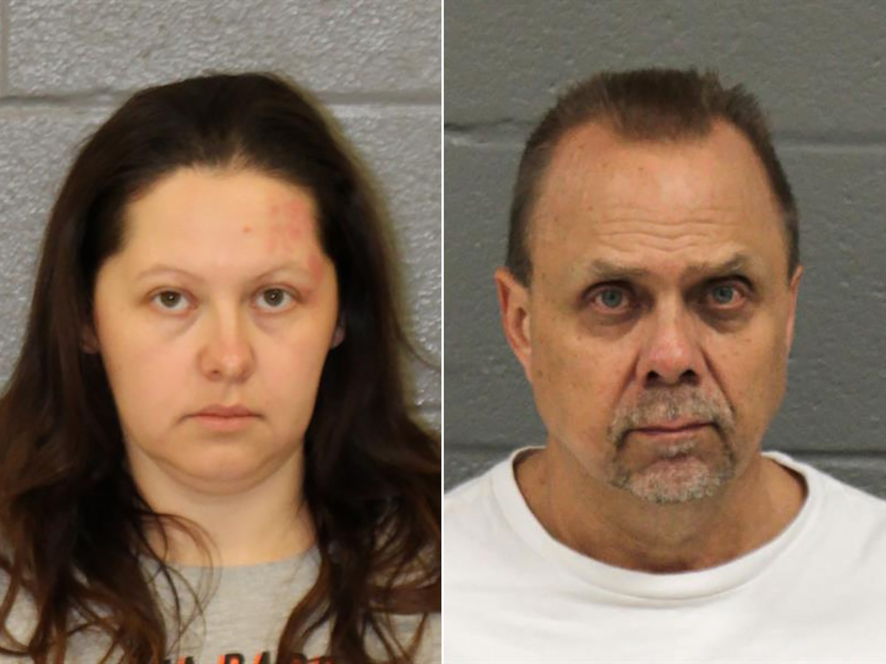 PHOTO: Diana Cojocari and Christopher Palmiter in booking photos. 