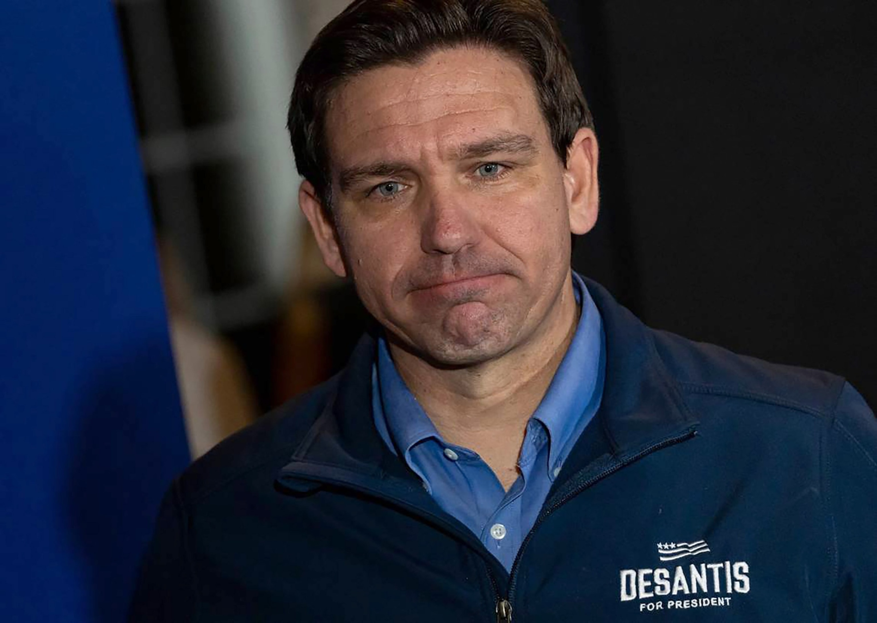 PHOTO: Florida Gov. Ron DeSantis after a town hall on Jan. 17, 2024, in Derry, New Hampshire.