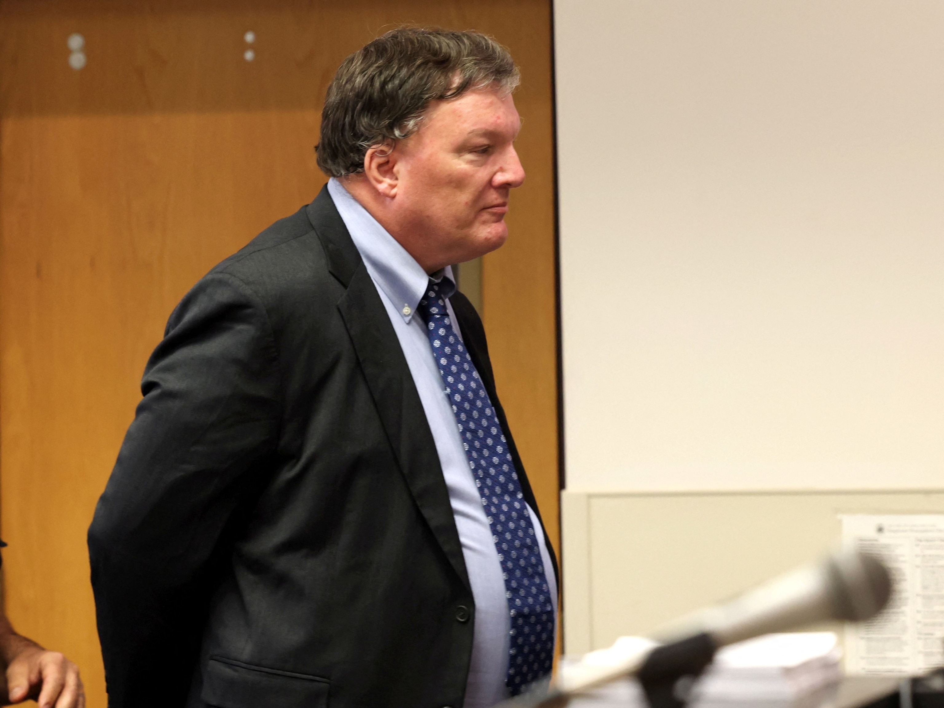 PHOTO: Accused Long Island serial killer Rex Heuermann appears for an arraignment hearing where he was charged with two additional murders before Judge Timothy Mazzei in Suffolk County Superior Court in Riverhead, New York, U.S. June 6, 2024.