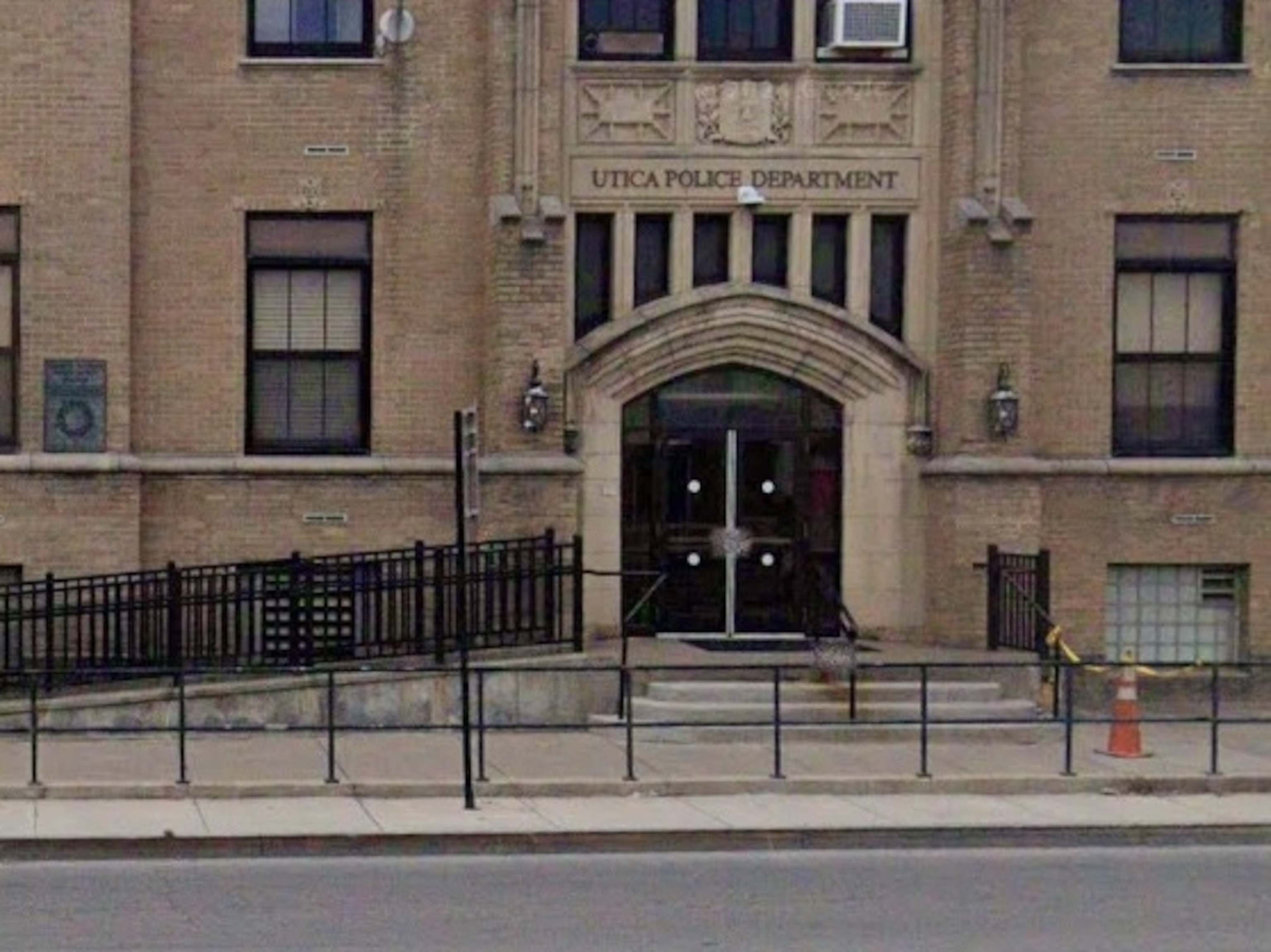 PHOTO: In this screen grab taken from Google Maps Street View, the Utical Police Department headquarters is shown in Utica, New York.
