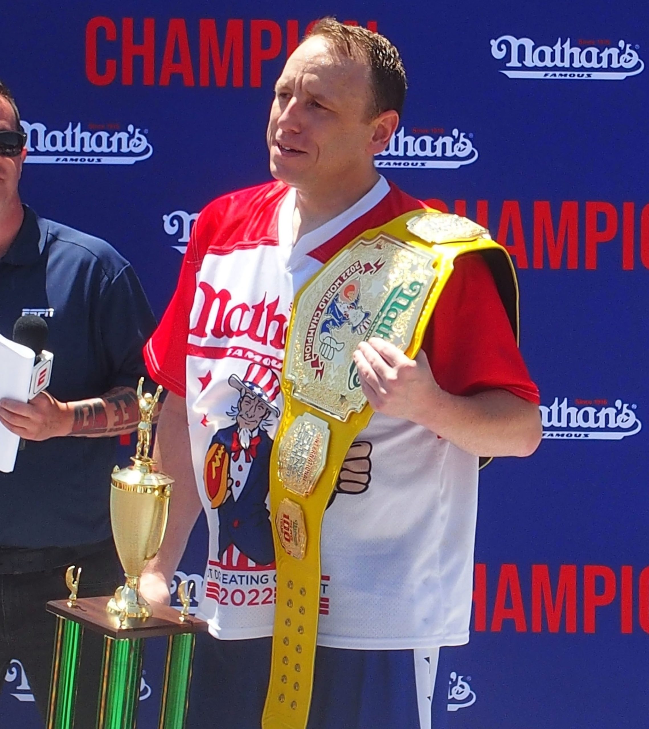 Joey Chestnut opts out of Nathan's Hot Dog Eating Contest due to dispute over vegan hot dogs