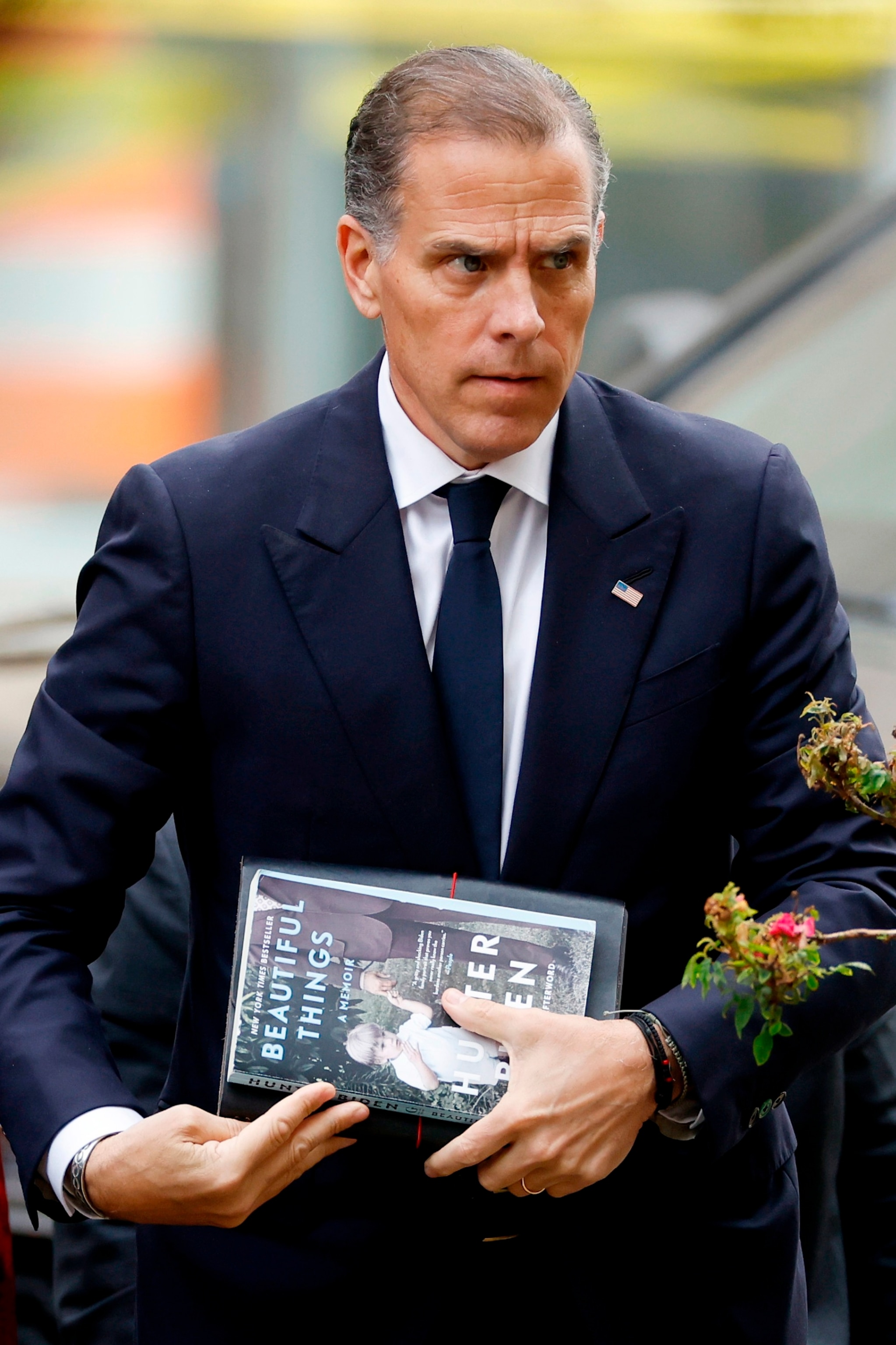 PHOTO: Hunter Biden, son of U.S. President Joe Biden, arrives to the J. Caleb Boggs Federal Building on June 6, 2024 in Wilmington, Del.