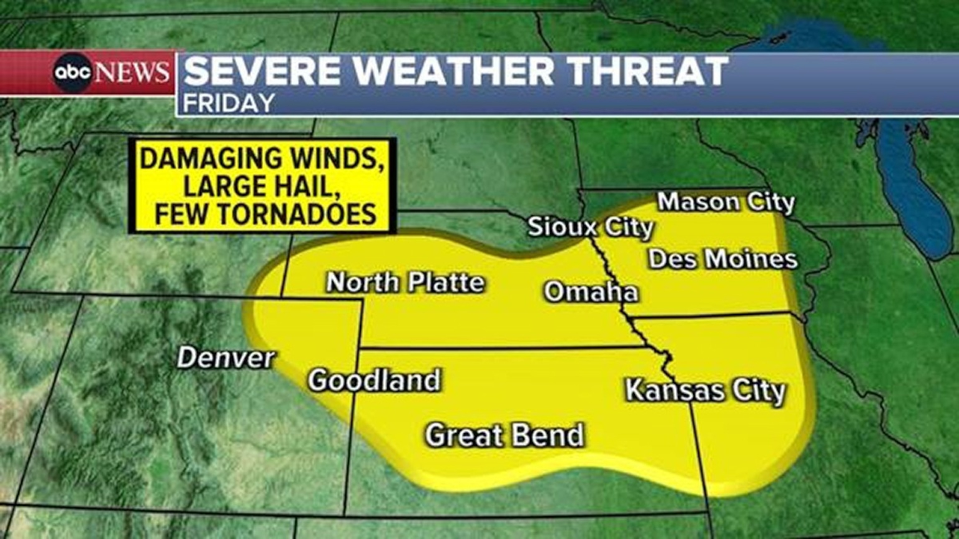 PHOTO: Severe weather threat Friday.