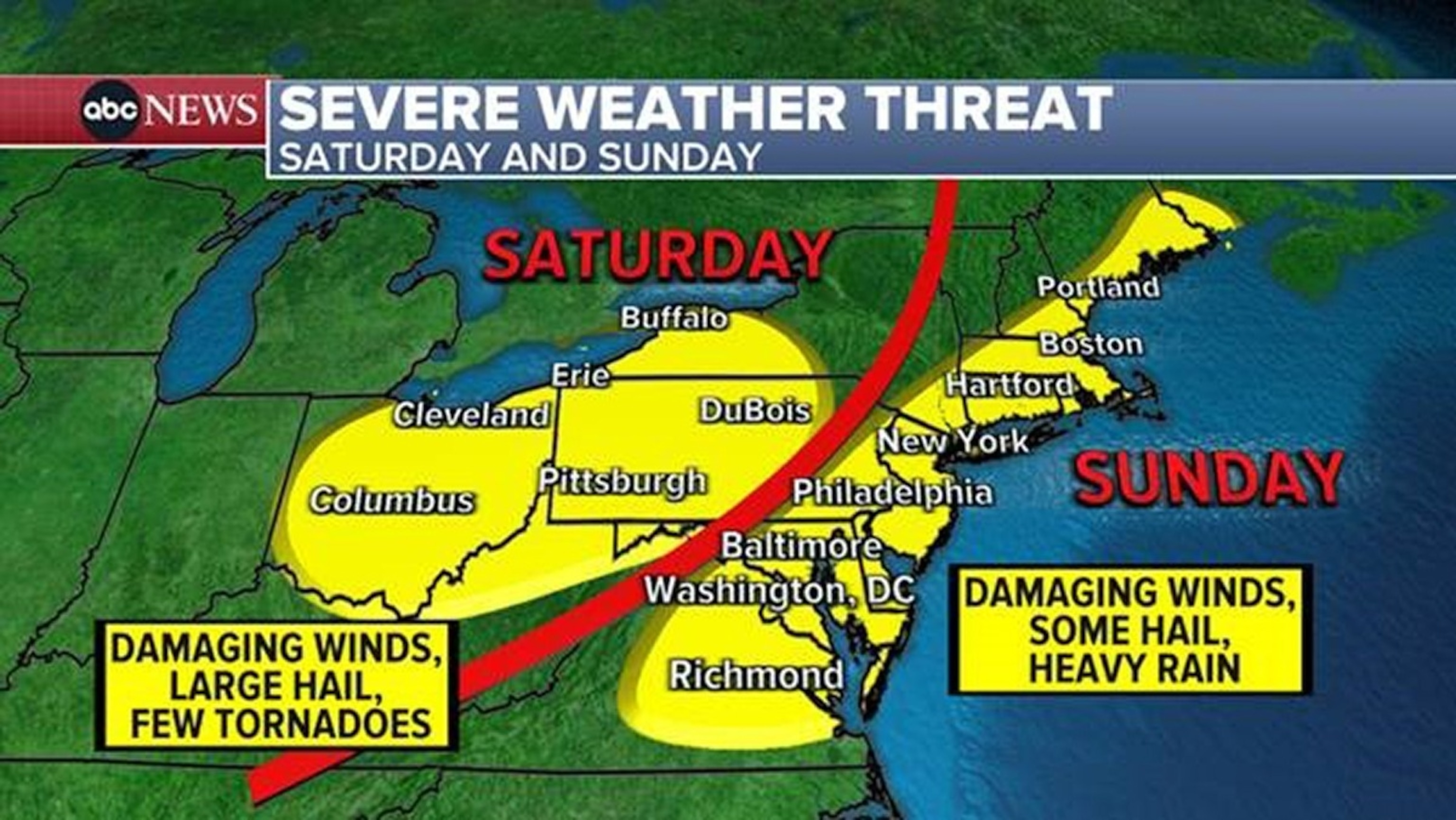 PHOTO: Severe weather threat Sat. and Sun.