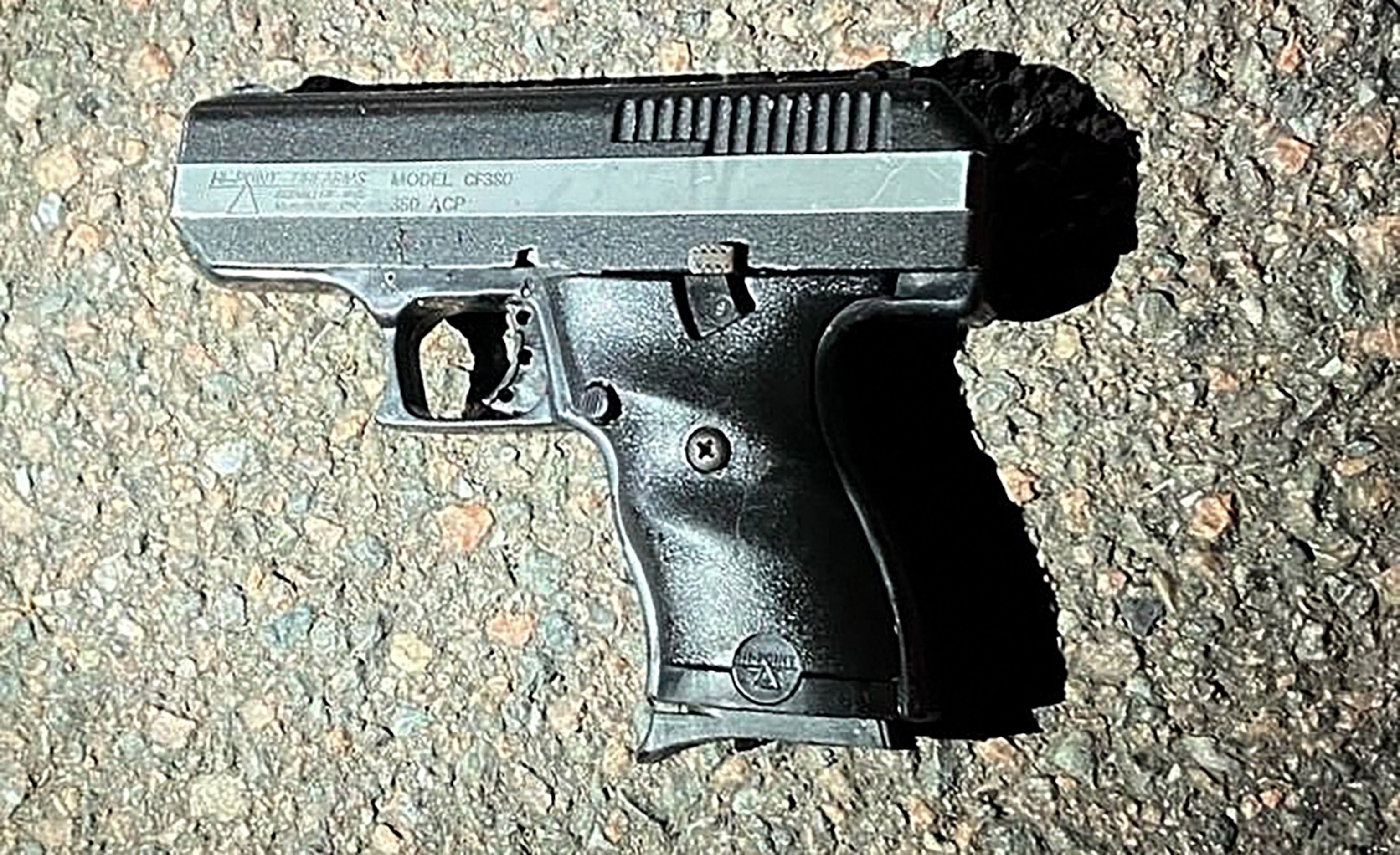 PHOTO: A firearm recovered from the scene after an NYPD officer was shot in a shootout with a robbery suspect, June 3, 2024, in the Queens borough of New York City.
