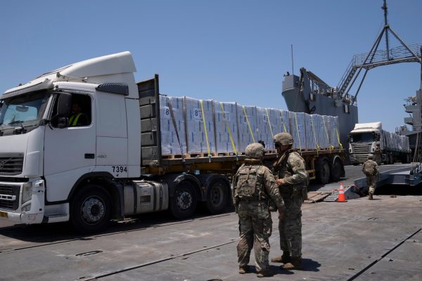 Officials state that US aid pier in Gaza removed due to weather conditions and uncertain future for replacement