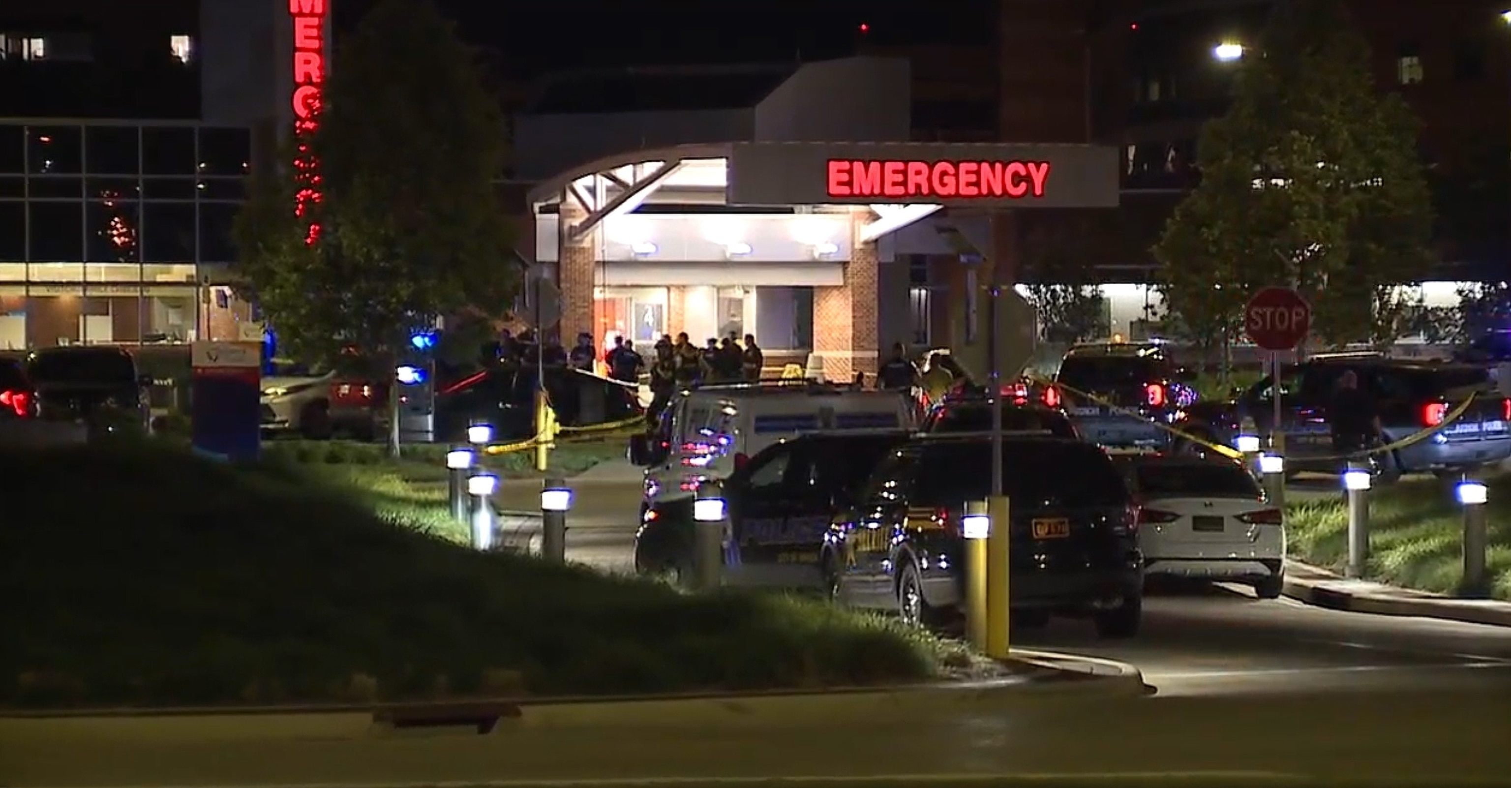 PHOTO: Police investigate a mass shooting that erupted on June 2, 2024, that left one man dead and 24 people injured at a large street party in Akron, Ohio.