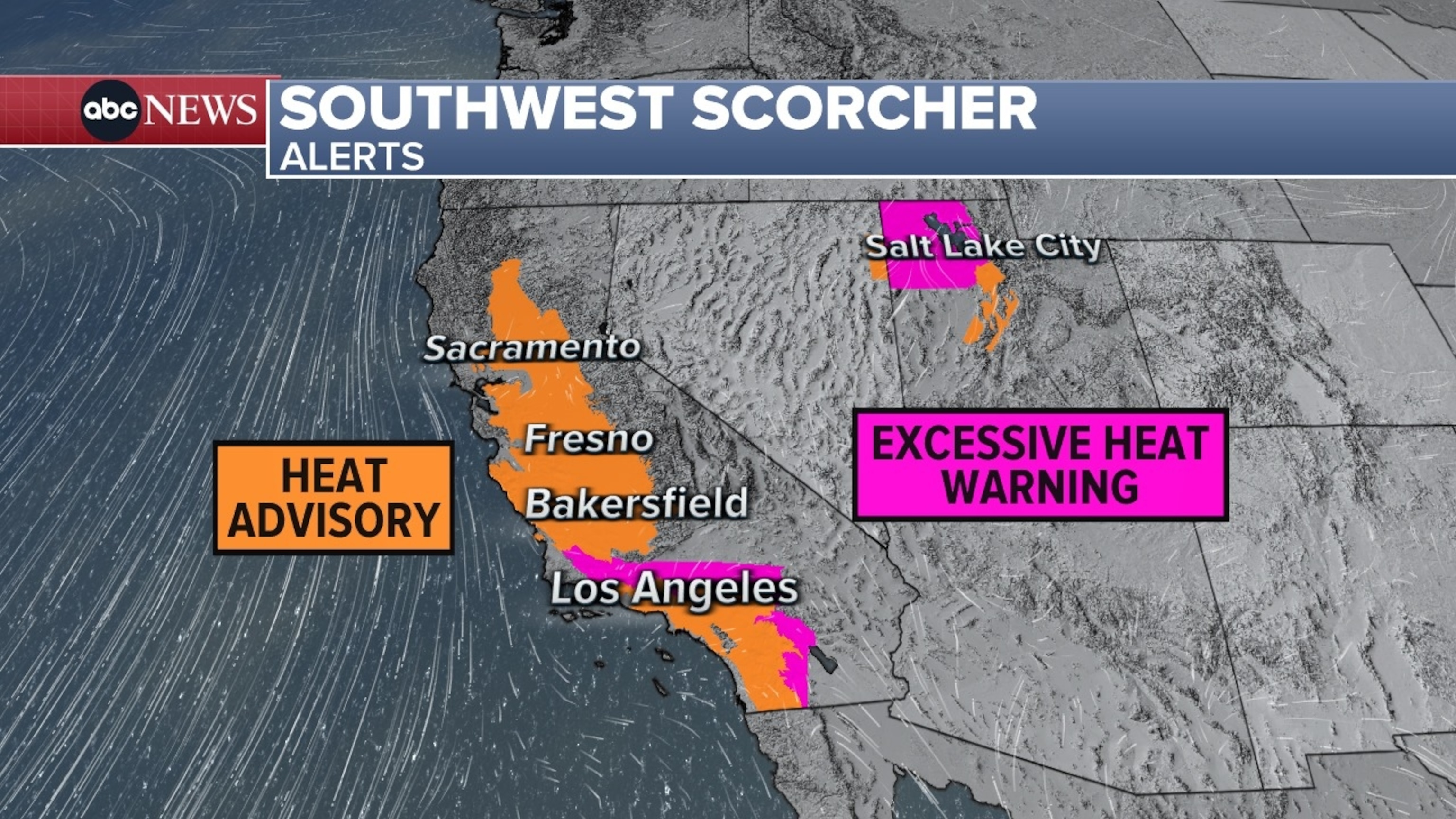 PHOTO: Southwest scorcher weather graphic