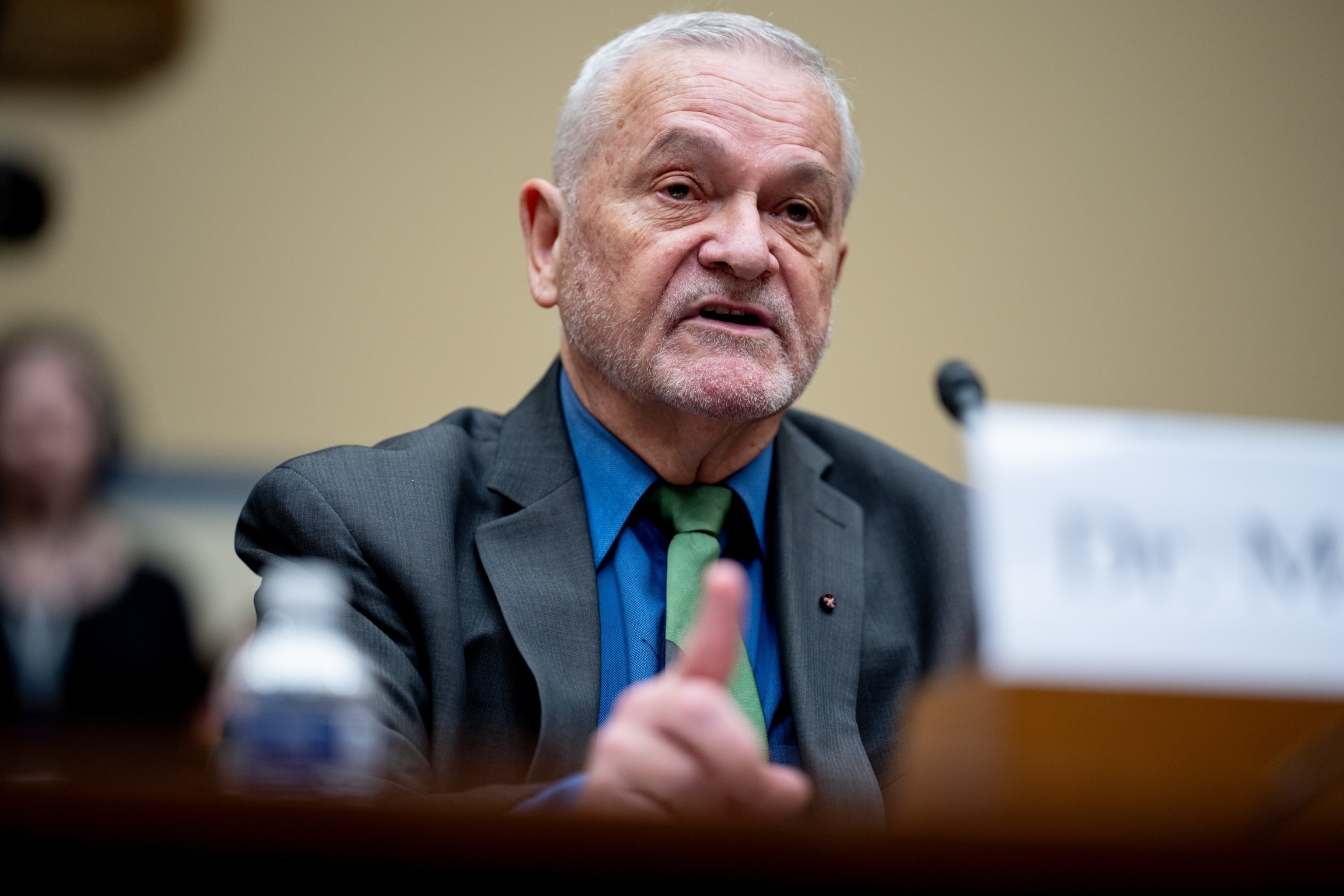 PHOTO: Dr. David Morens speaks during a House Select Subcommittee on the Coronavirus Pandemic hearing on Capitol Hill on May 22, 2024 in Washington, DC. 