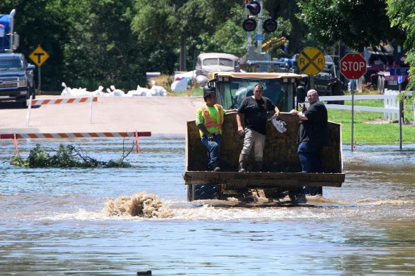 Rescue Operation Underway as Helicopters Assist Flooded Iowa Town