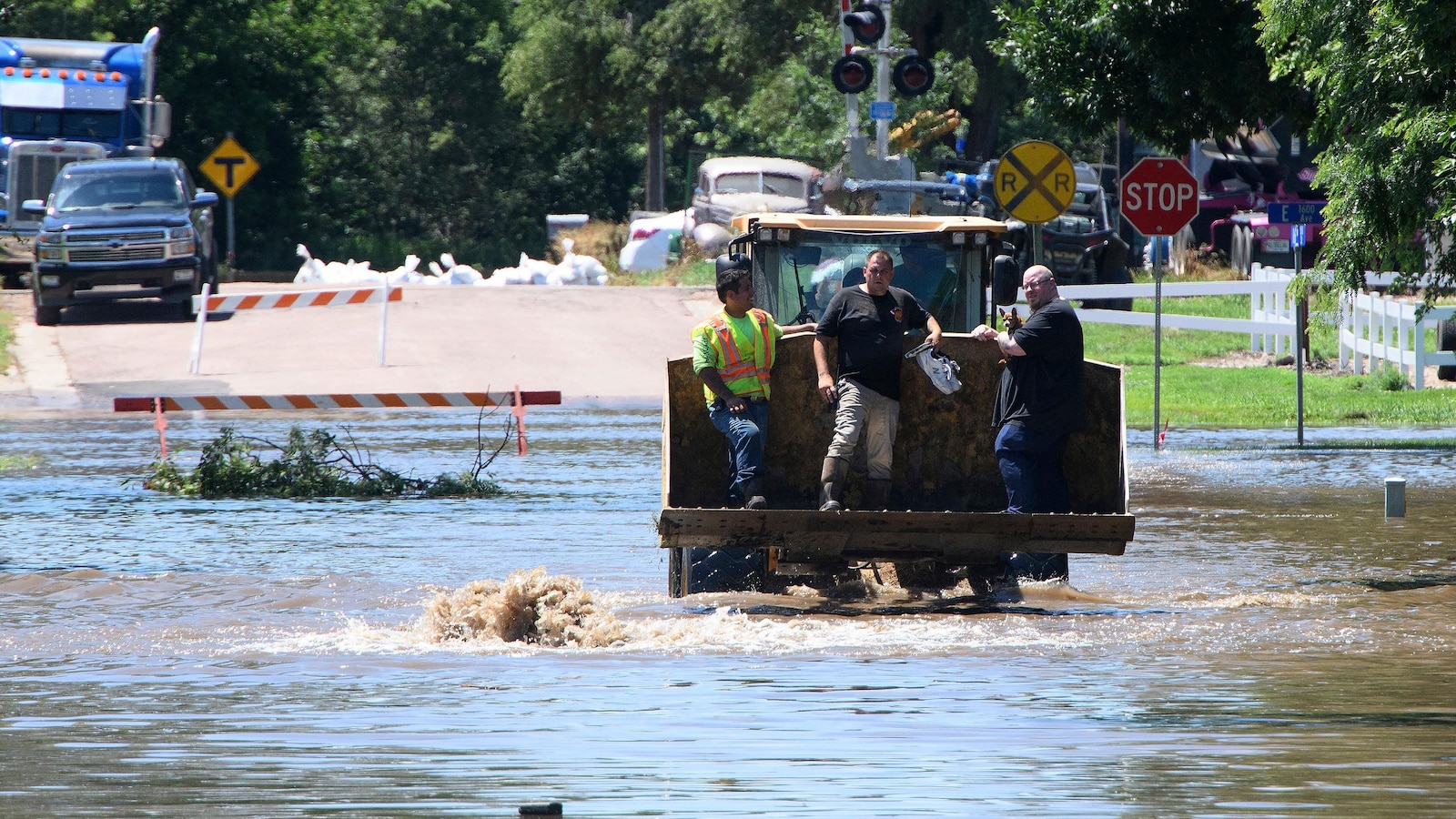Rescue Operation Underway as Helicopters Assist Flooded Iowa Town