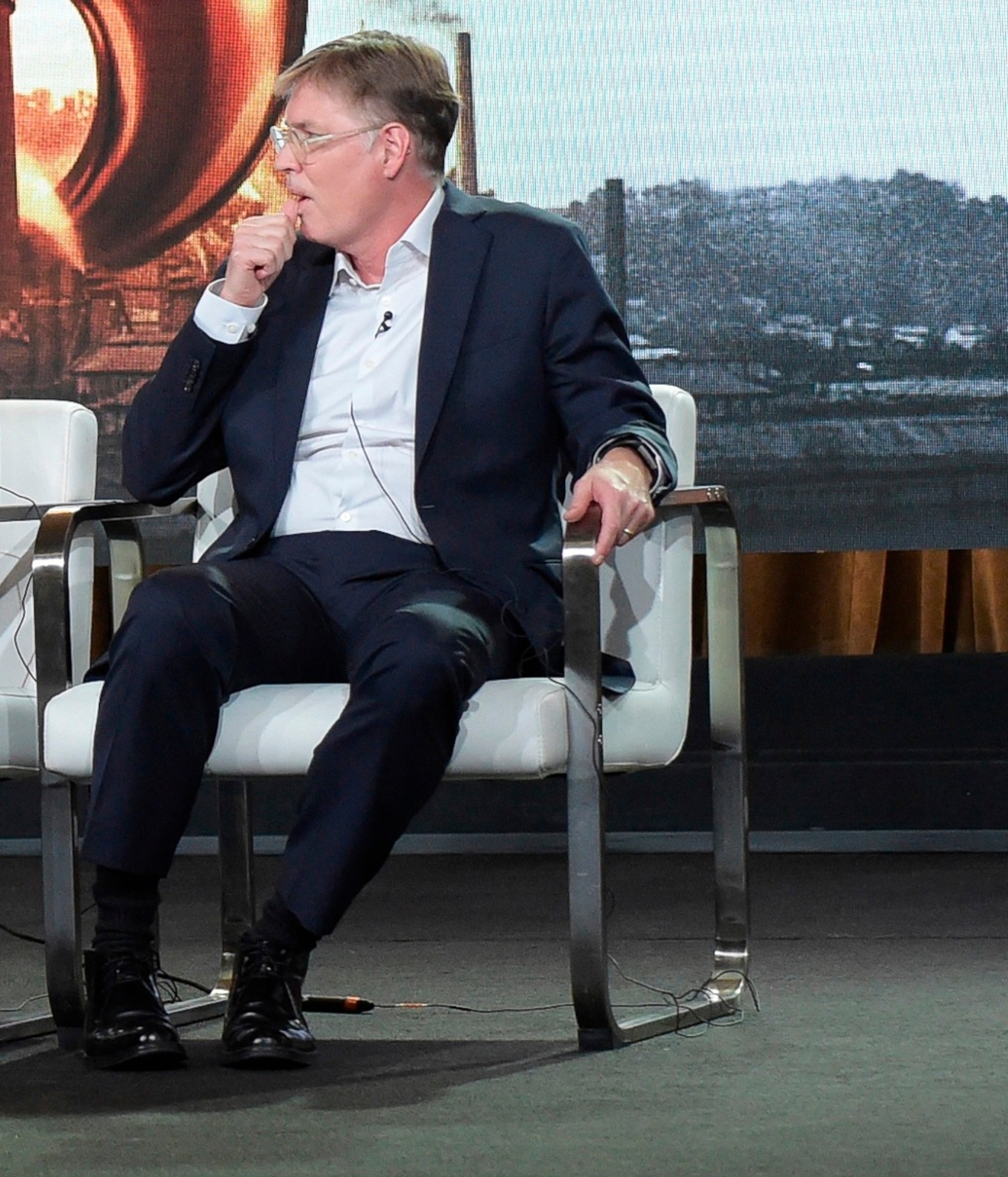 PHOTO: Mark Zwonitzer participate in the "The Gilded Age" panel during the PBS Television Critics Association Winter Press Tour on Jan. 16, 2018, in Pasadena, Calif.