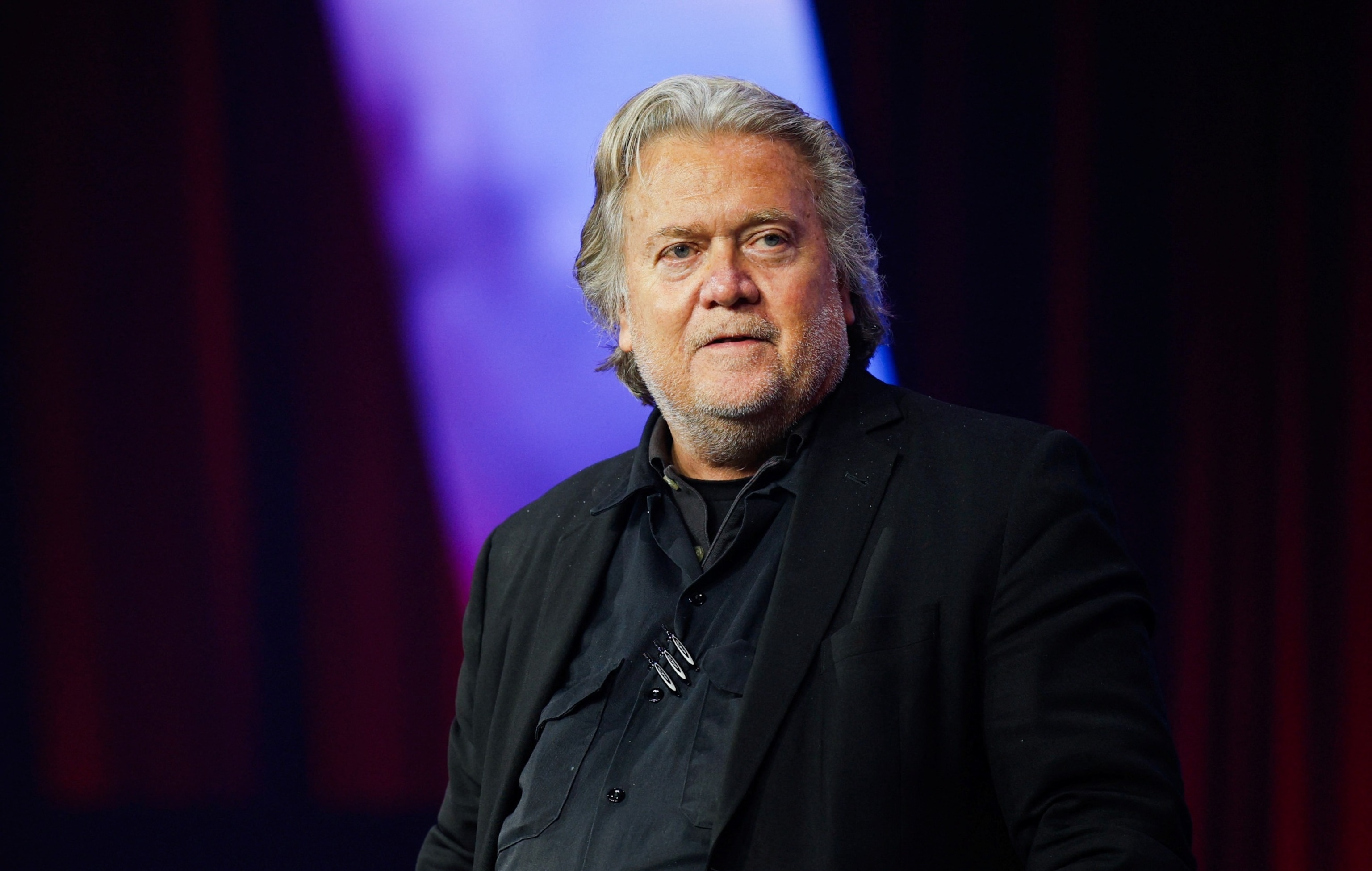 PHOTO: Steve Bannon, former advisor to President Donald Trump, attends an event held by the national conservative political movement, ‘Turning Point,’ June 15, 2024, in Detroit.