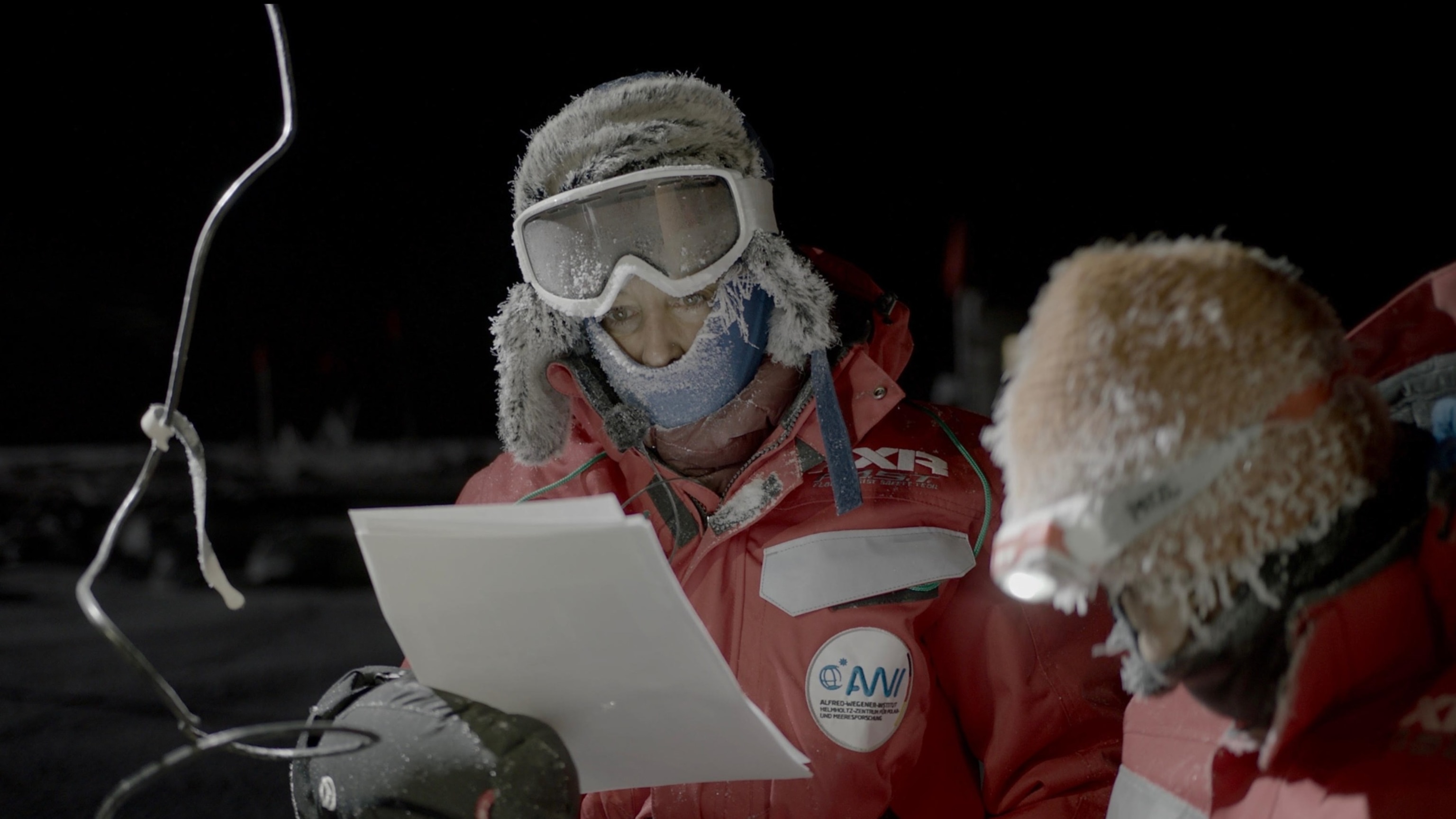 PHOTO: Julienne Stroeve studying sea ice on MOSAiC expedition. 