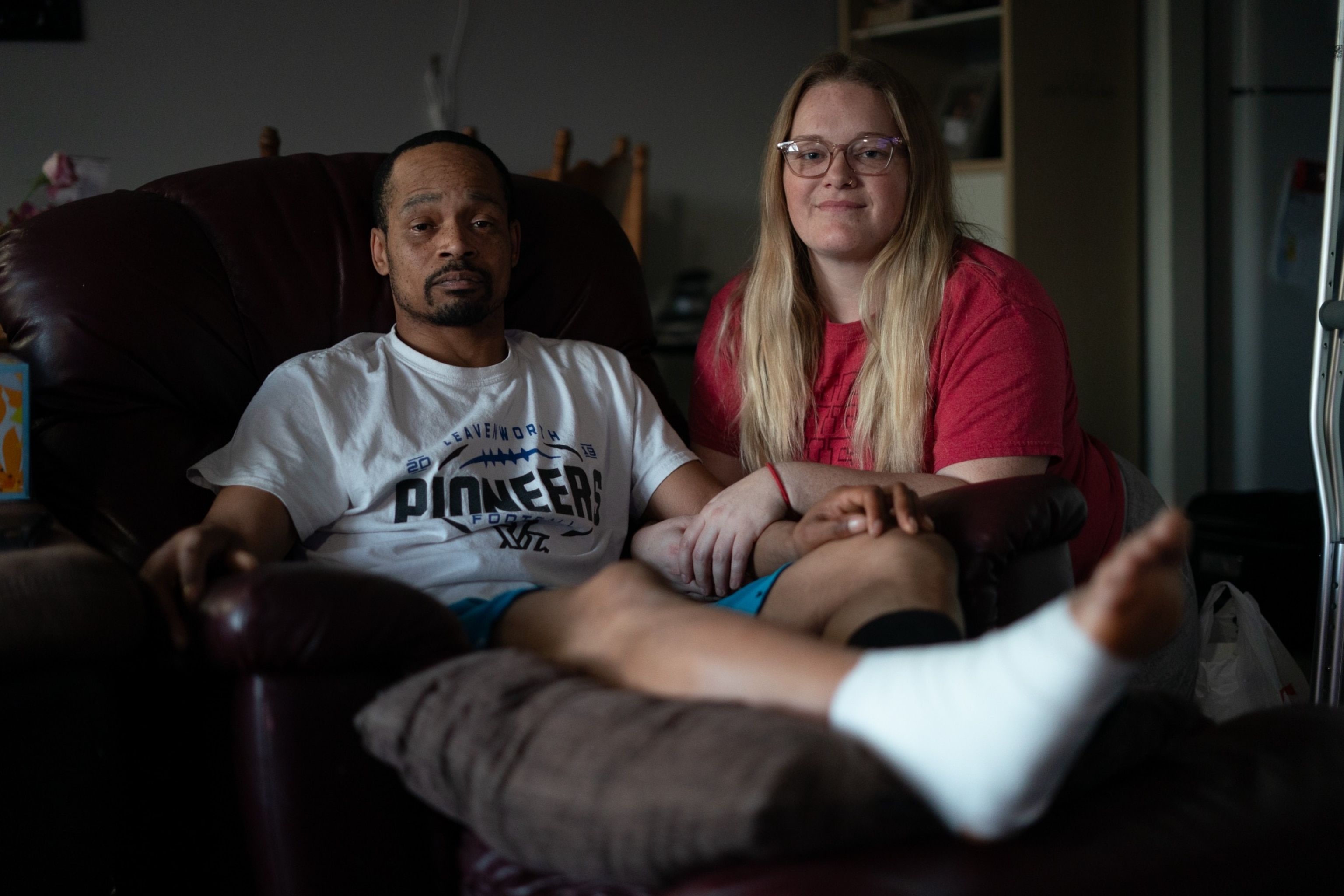 PHOTO: Jacob Gooch Sr. and Emily Tavis received an outpouring of emotional and financial support in the days after they were both shot at the Kansas City Chiefs Super Bowl parade.