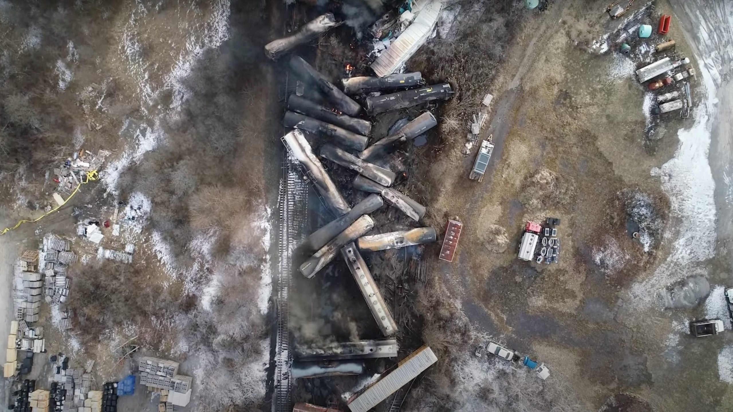 The National Transportation Safety Board (NTSB) identifies the cause of the toxic train crash in East Palestine, Ohio in 2023