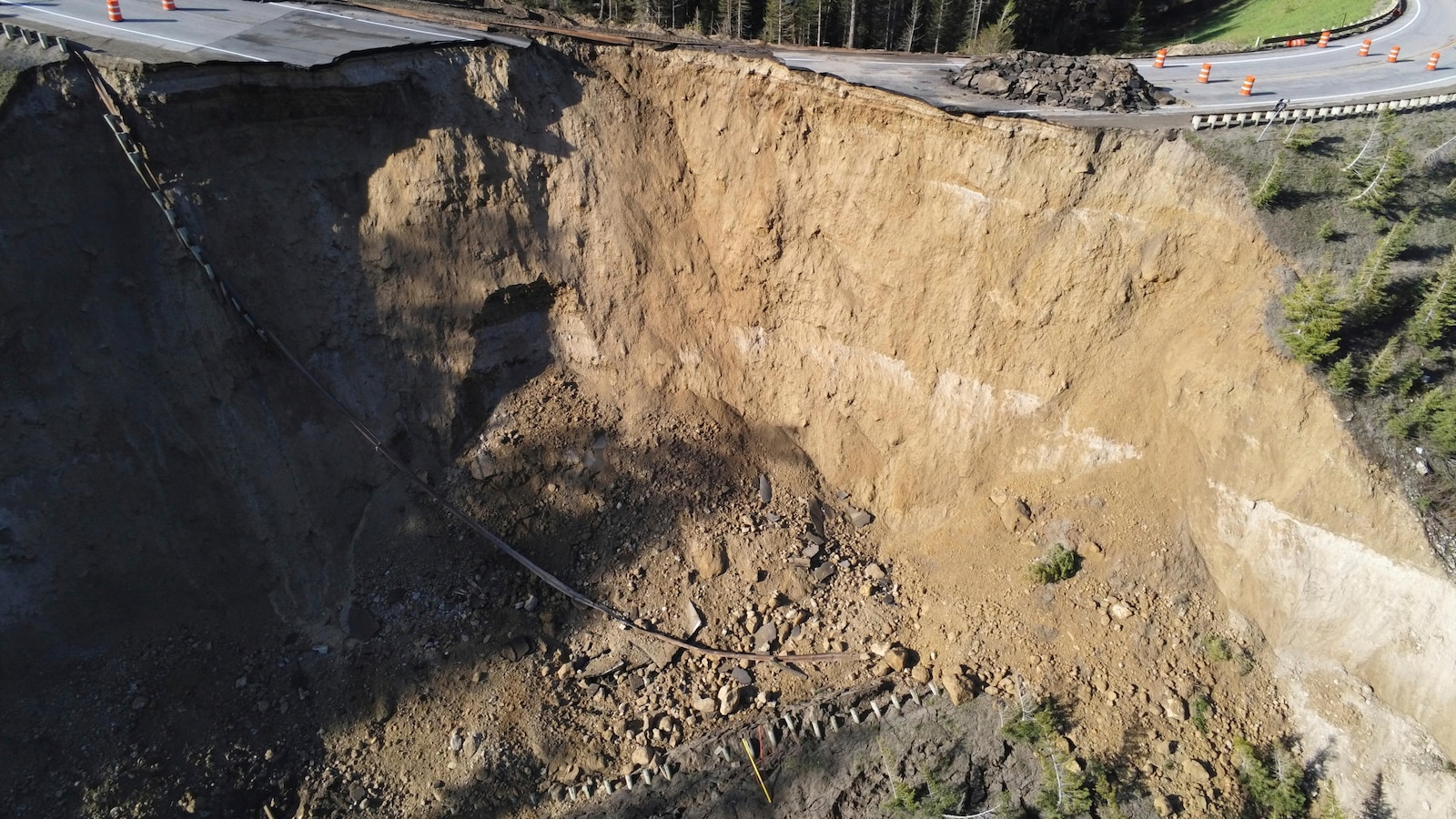 Uncertainty Surrounds Rebuilding Timeline for Collapsed Section of Teton Pass Road in Wyoming