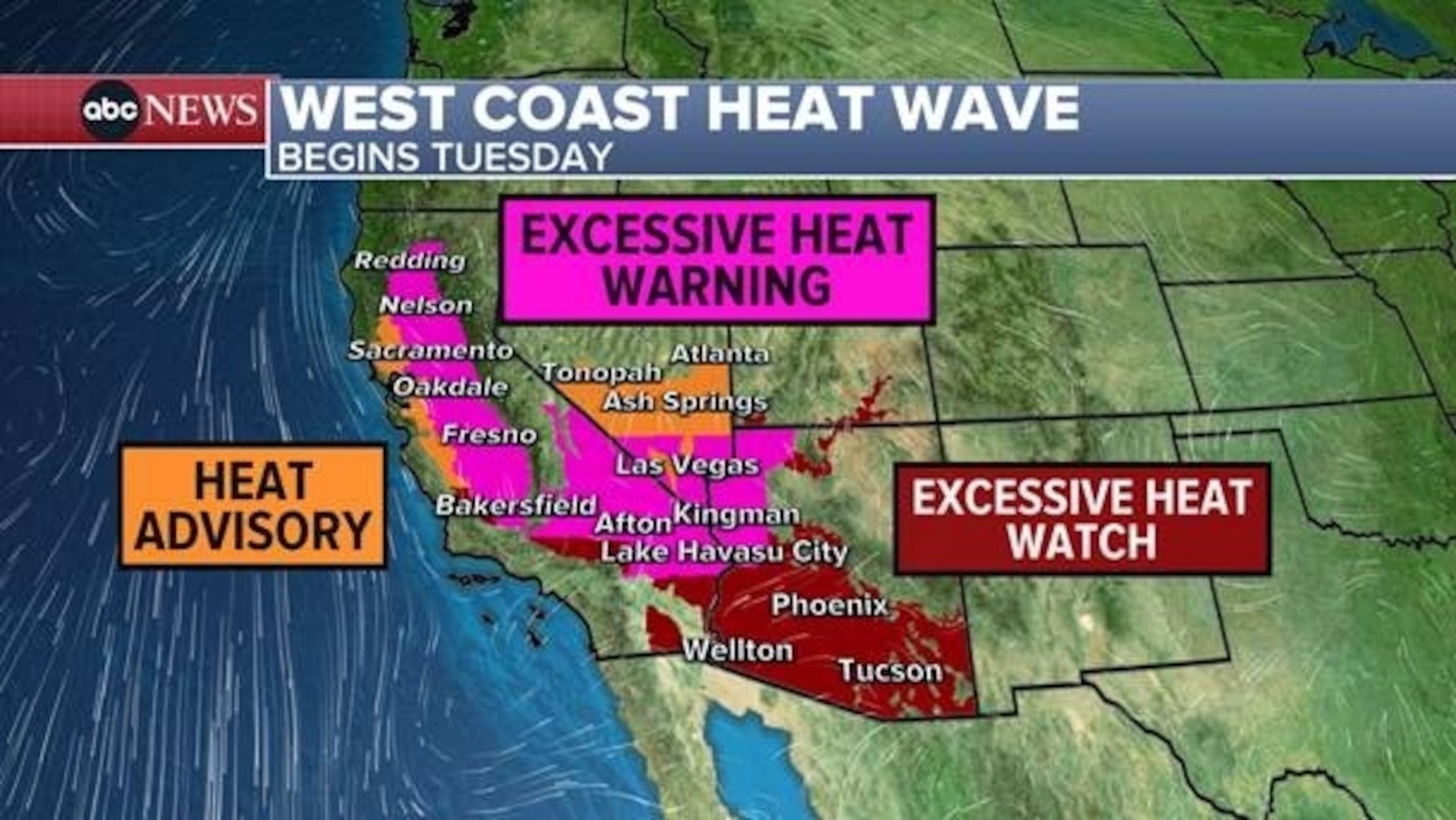 Upcoming Heat Wave Forecasted for California, Arizona, and Las Vegas