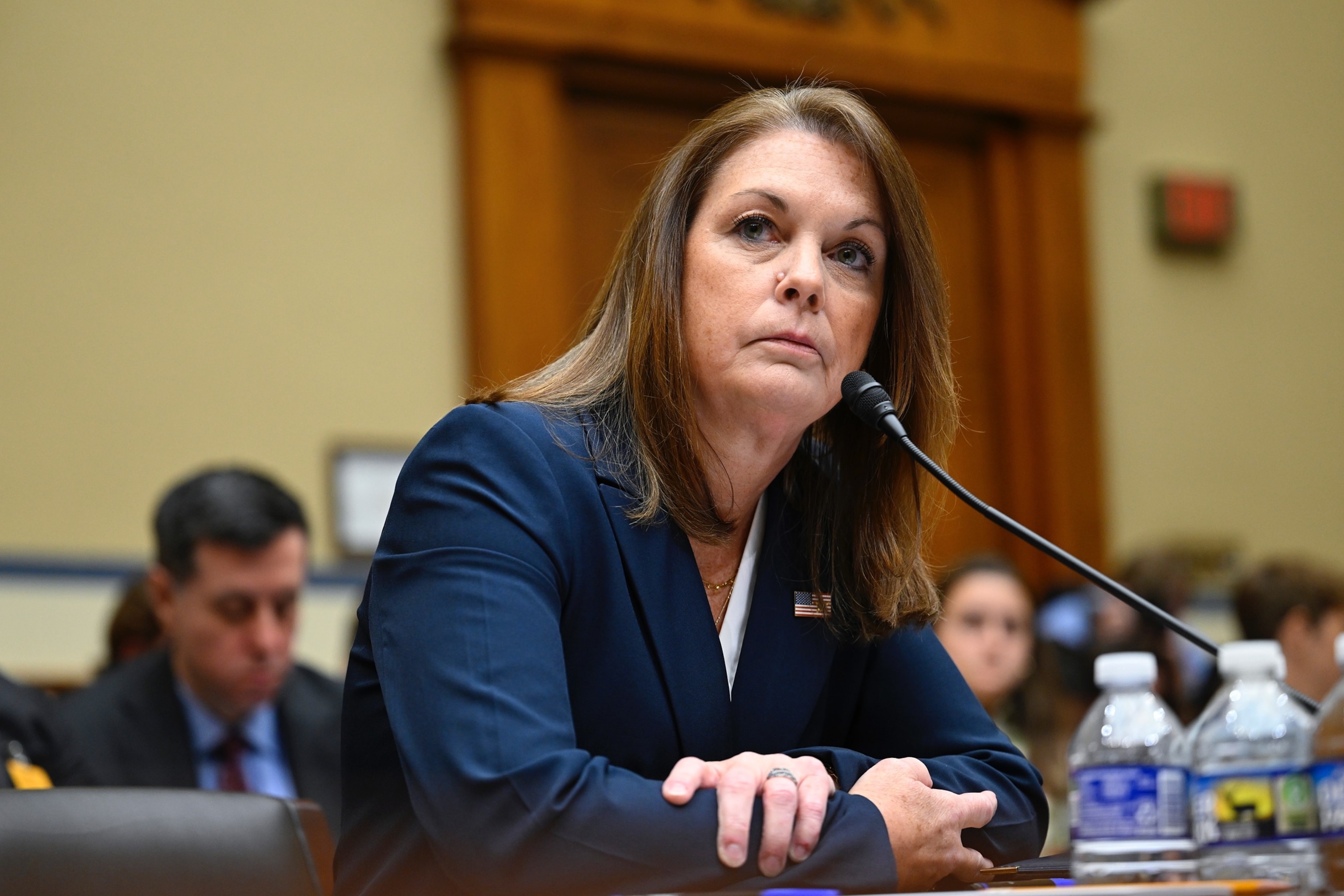 PHOTO: U.S. Secret Service Director Kimberly Cheatle testifies before the House Oversight and Accountability Committee at the Capitol in Washington, Monday, July 22, 2024.