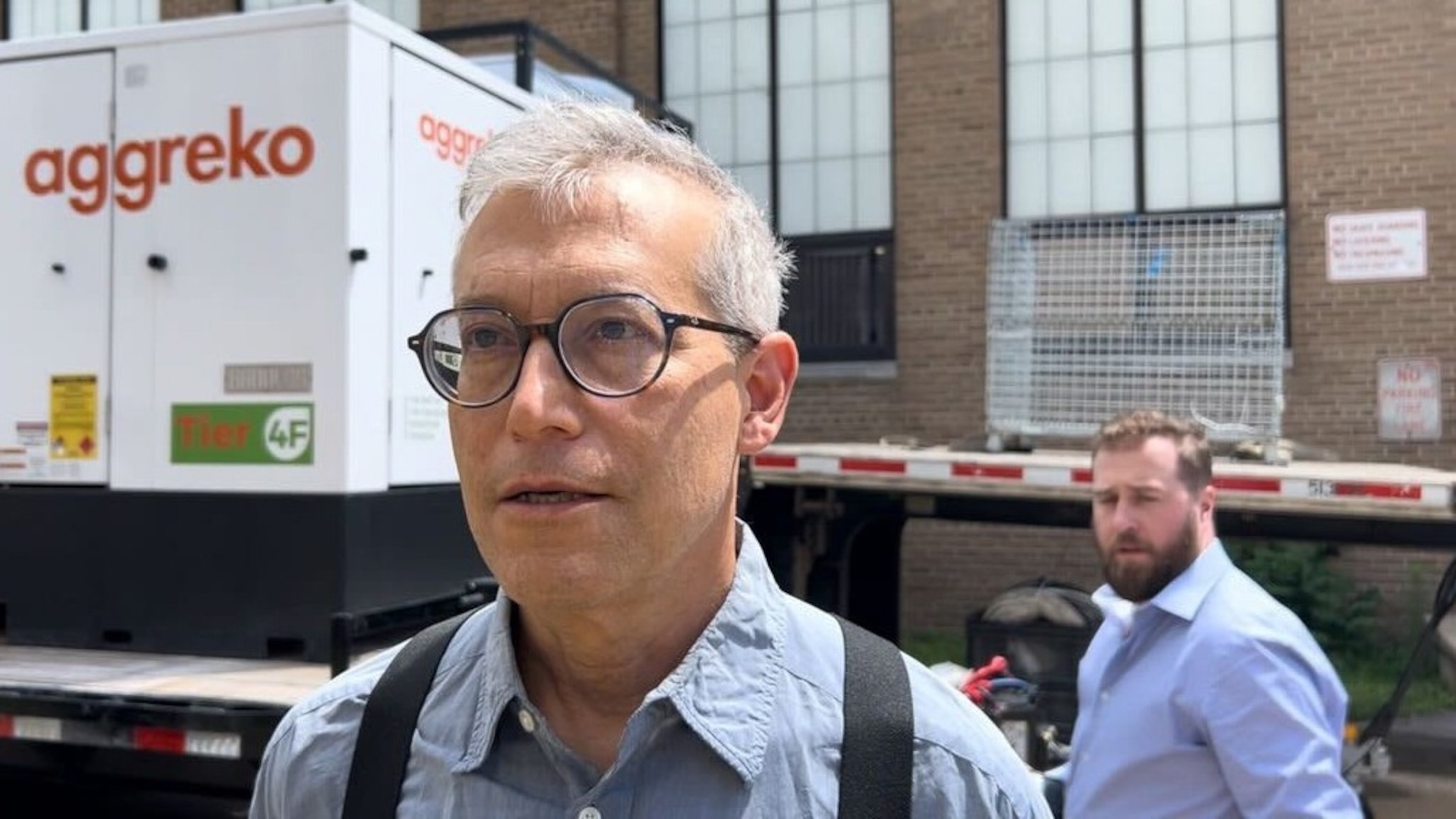 PHOTO: Benjamin Rogall, a Democrat, spoke with ABC News ahead of President Joe Biden’s rally in Madison, Wisconsin, on July 5, 2024.