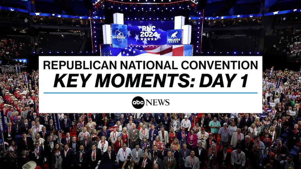 Highlights from Day 1 of the Republican National Convention: Trump's attendance and J.D. Vance announced as VP pick