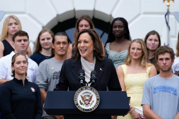 Kamala Harris praises Joe Biden's significant legacy in her first public appearance since his departure from the 2024 race