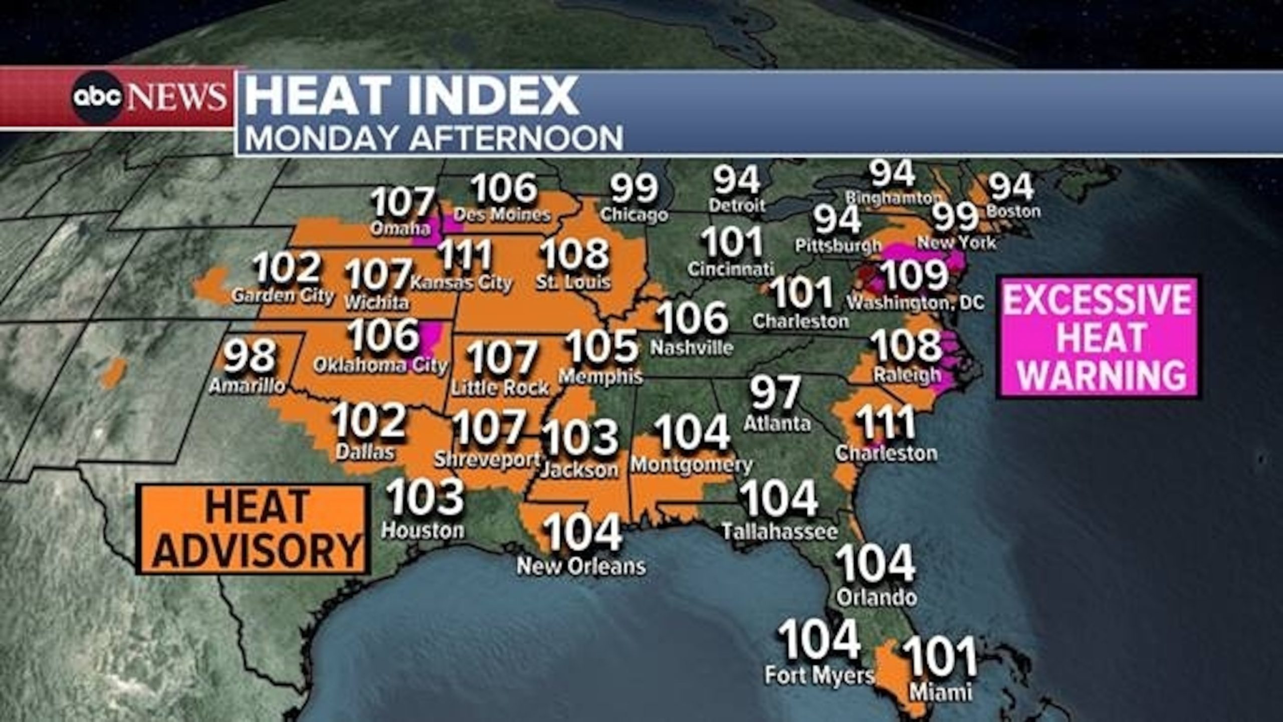 Latest forecast predicts record heat wave on East Coast