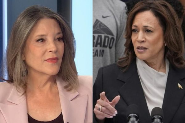 Marianne Williamson discusses Kamala Harris' presidential candidacy in a video