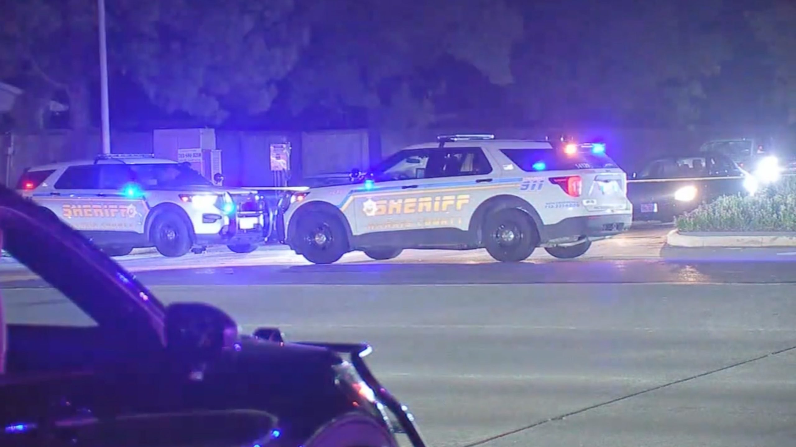 Officials report that a gunman is on the loose after ambushing and killing a deputy, following an assault on a pizza worker over a wrong order.