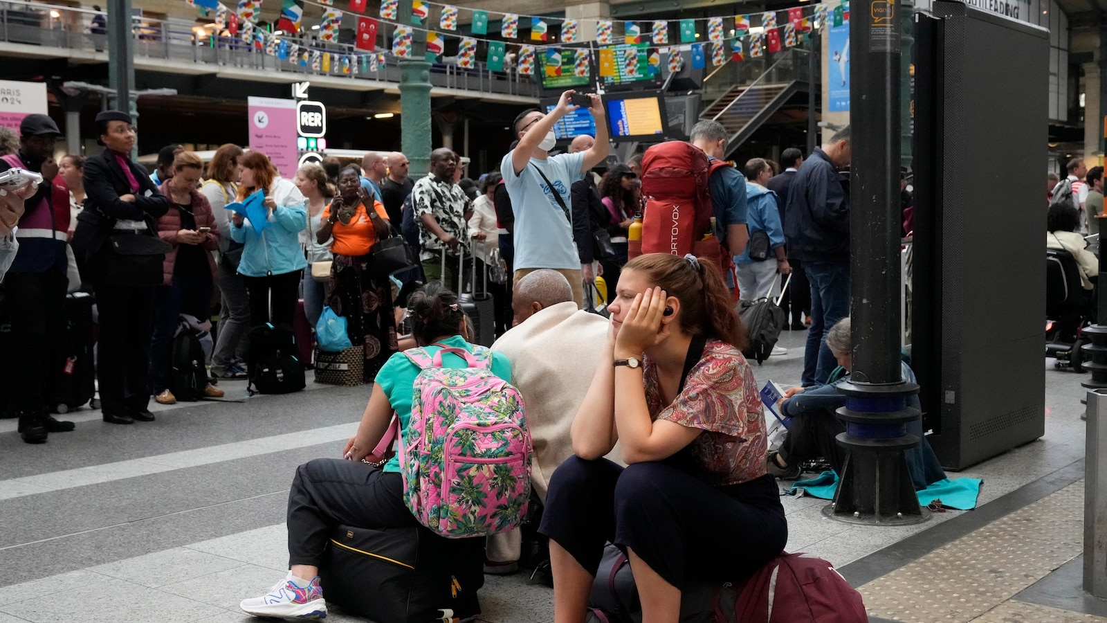 Partial Restoration of French Train Networks Following Line Sabotage Prior to Olympics