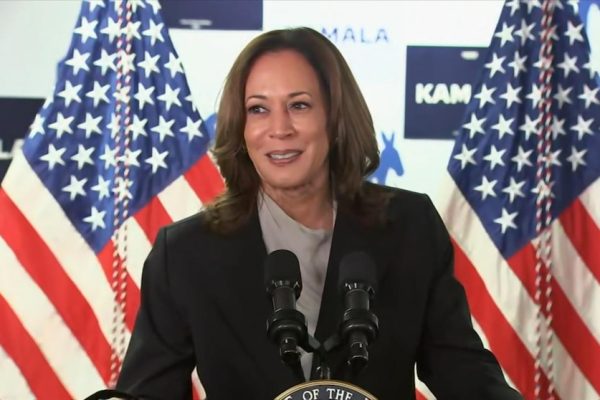 Video Harris presents arguments against Trump as Democrats show support for her