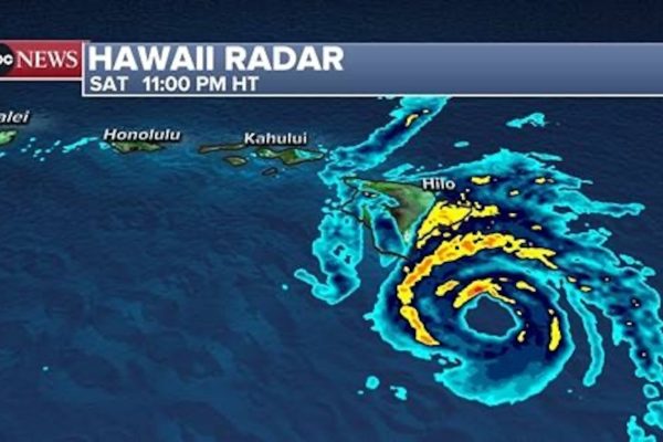 Category 1 Hurricane Hone shifts south of Hawaii's Big Island