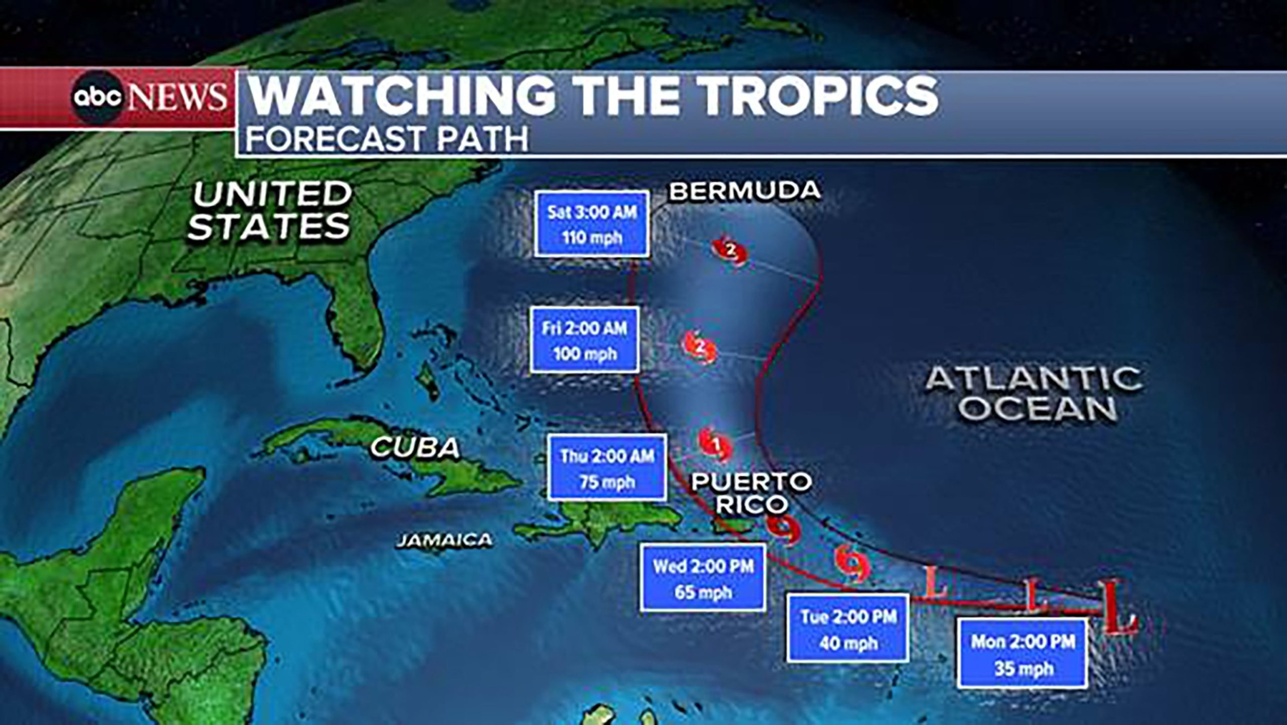 Expected rain and flooding in Puerto Rico as Tropical Storm Ernesto approaches