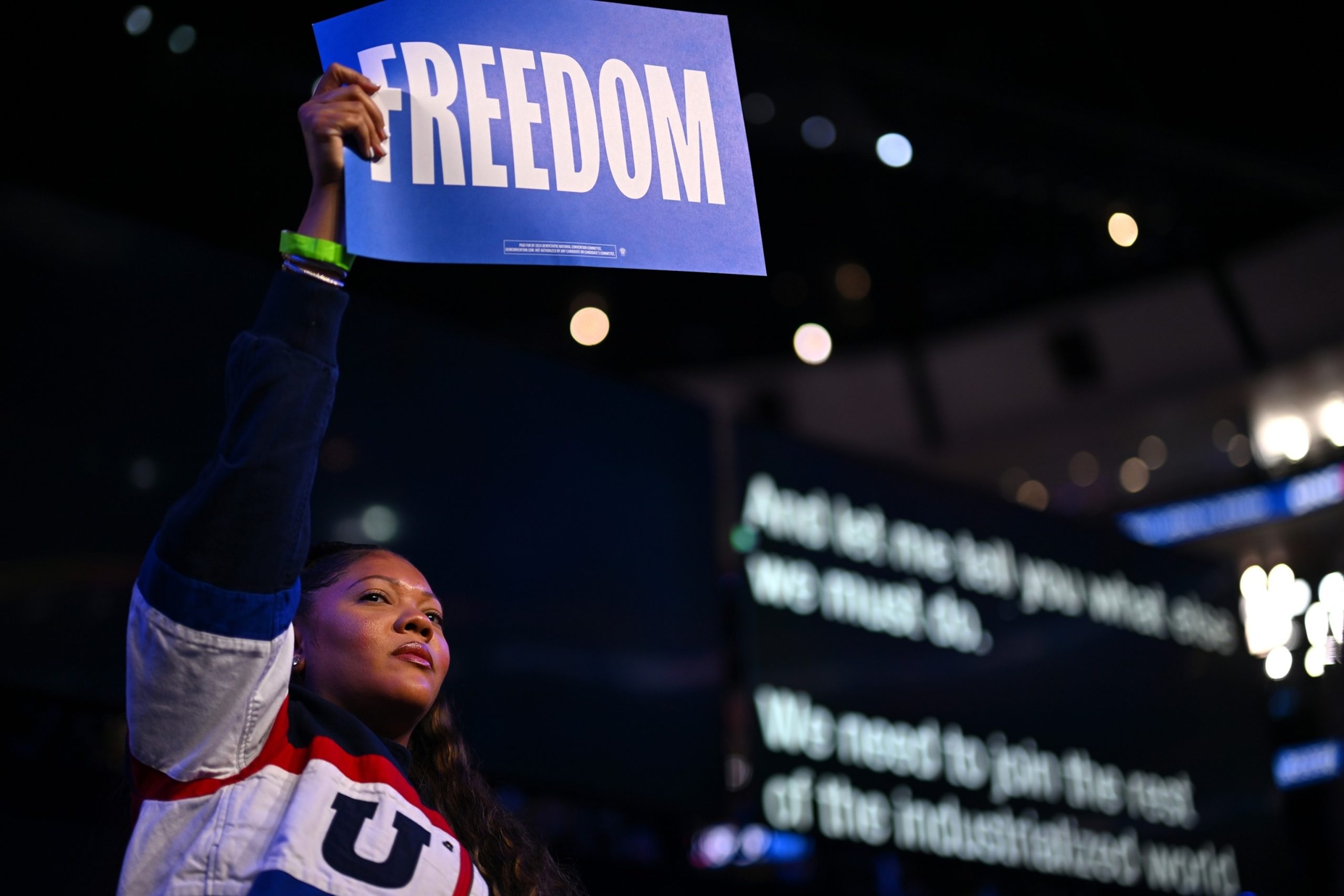 Harris at DNC Embraces 'Freedom' Theme in Response to GOP Dominance