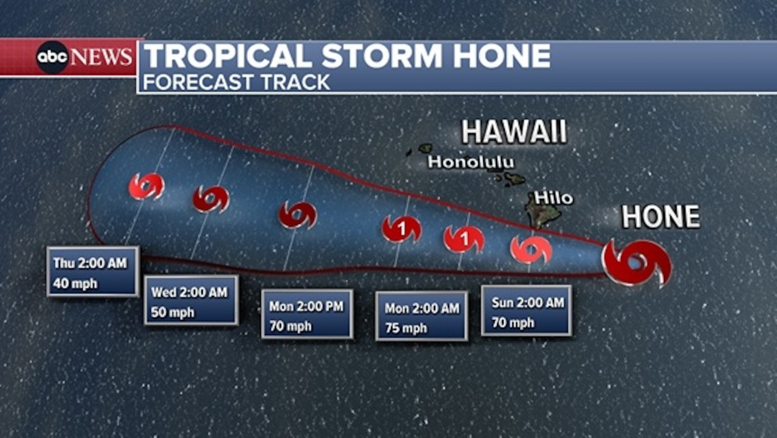 PHOTO: tropical storm map