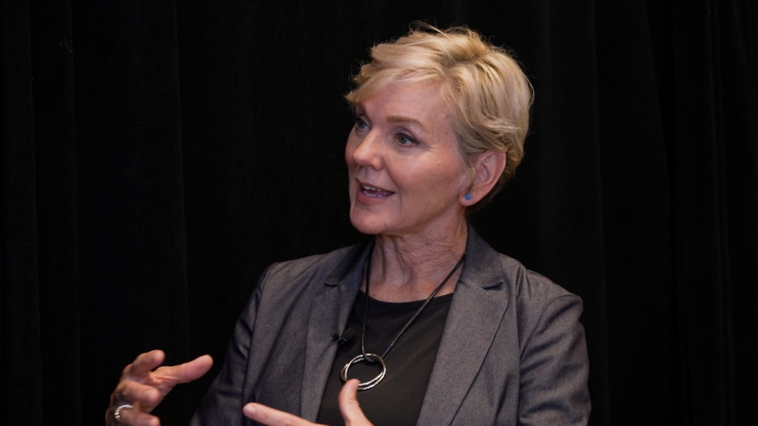 Jennifer Granholm emphasizes the importance of maintaining high levels of democratic energy.