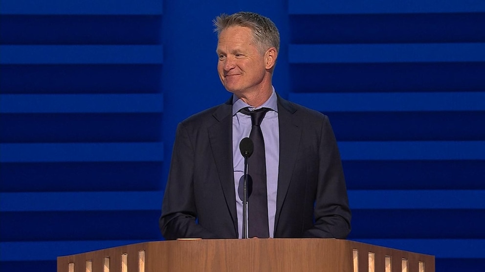 NBA Coach Steve Kerr Receives Applause at Democratic National Convention