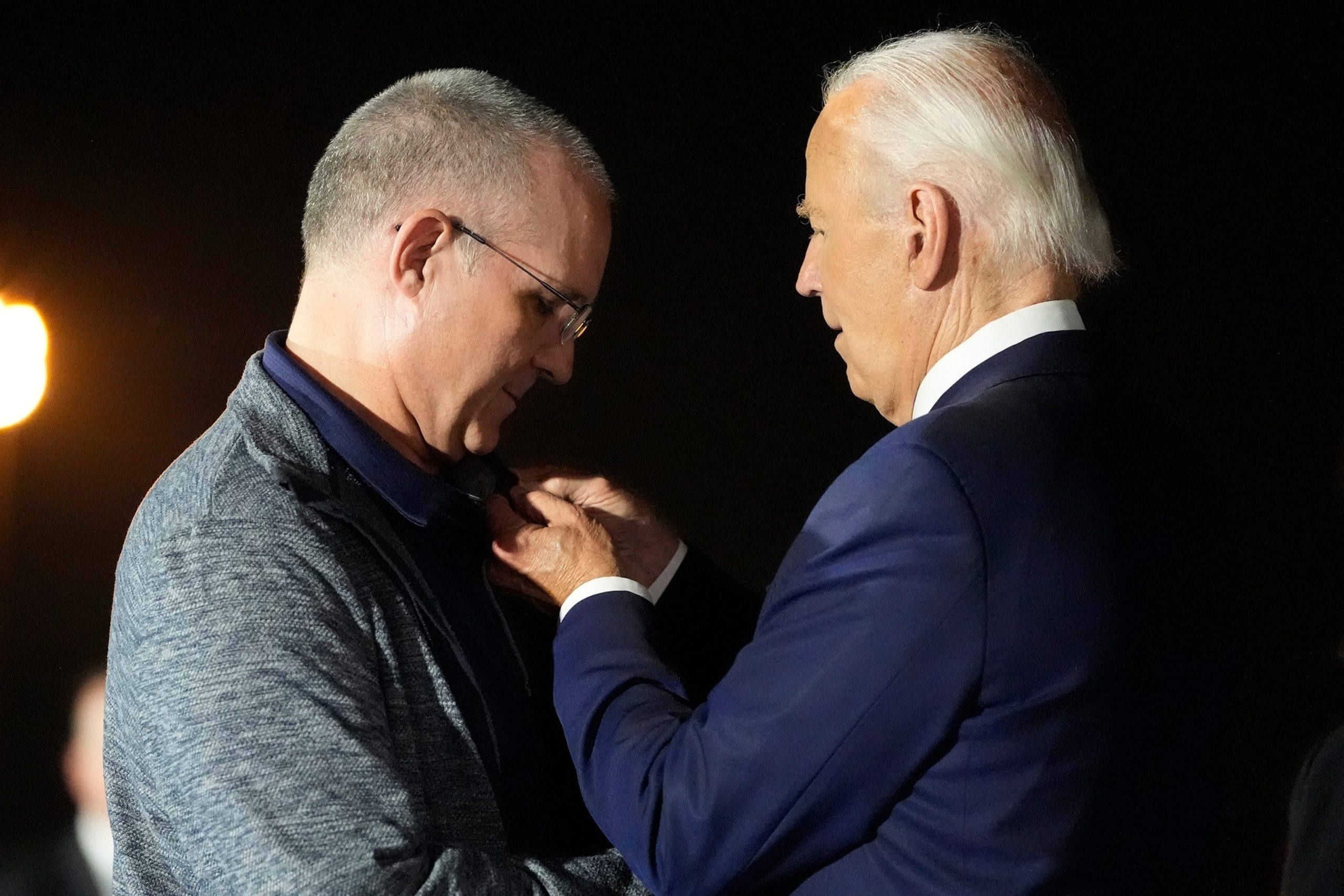 Paul Whelan, an American citizen recently released from captivity, is reportedly wearing President Biden's flag pin daily, according to his lawyer.