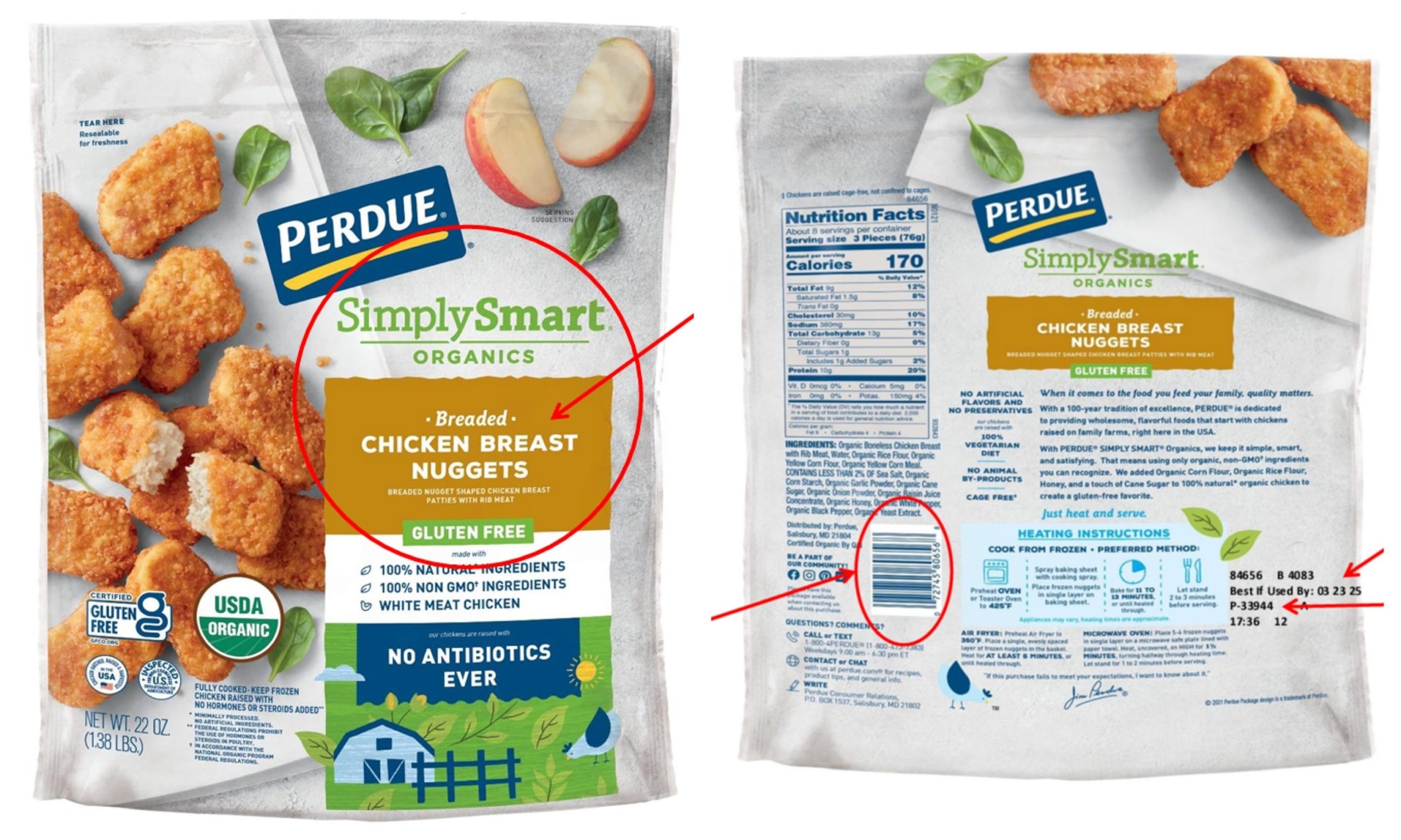 Perdue Farms issues recall for 167,000 pounds of chicken products due to possible metal contamination