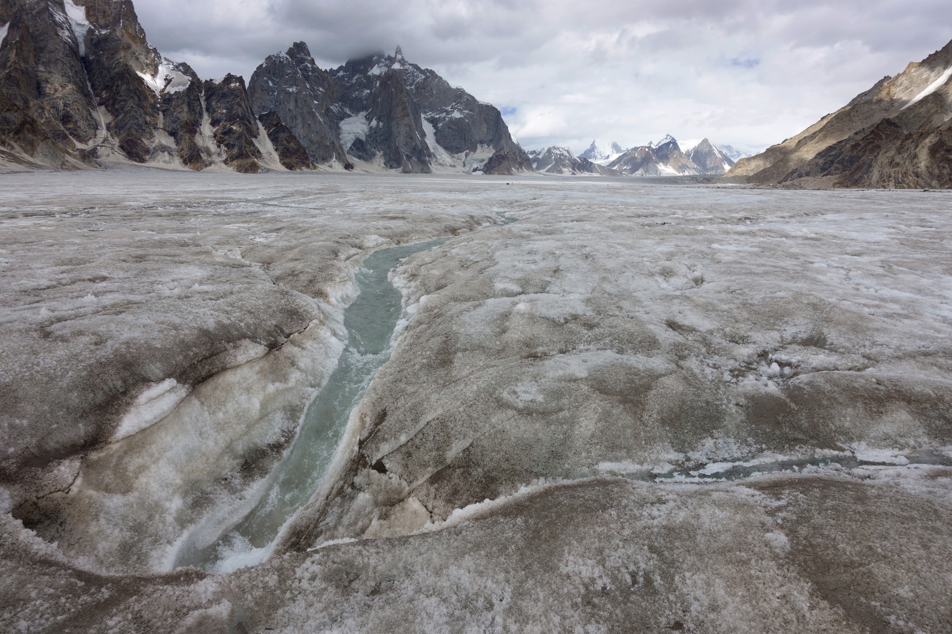 PHOTO: Glacial stream on a glacier