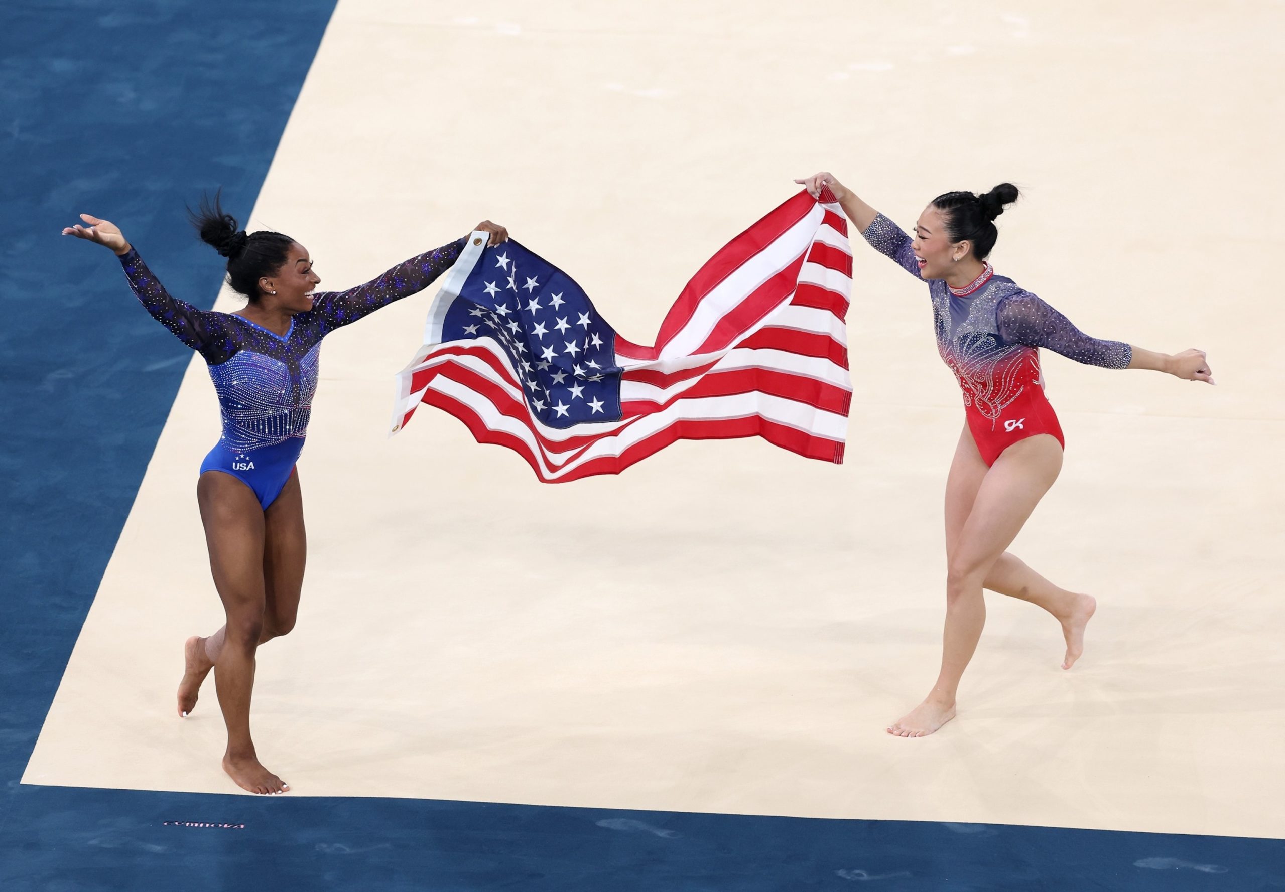 Simone Biles earns her second Olympic gold in women's gymnastics all-around, with Suni Lee securing bronze.