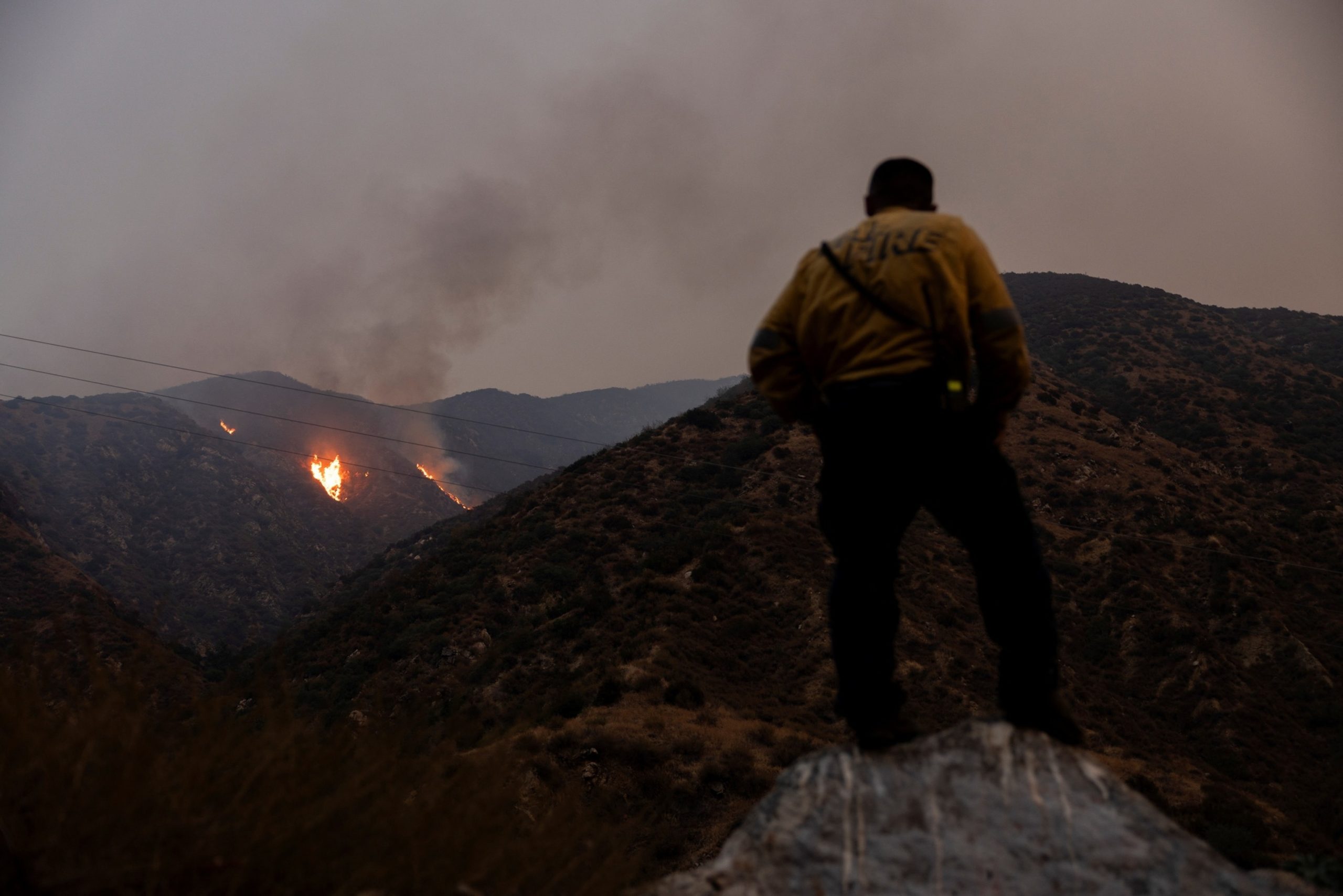 Evacuation orders issued as Line wildfire in Southern California grows to over 20,000 acres