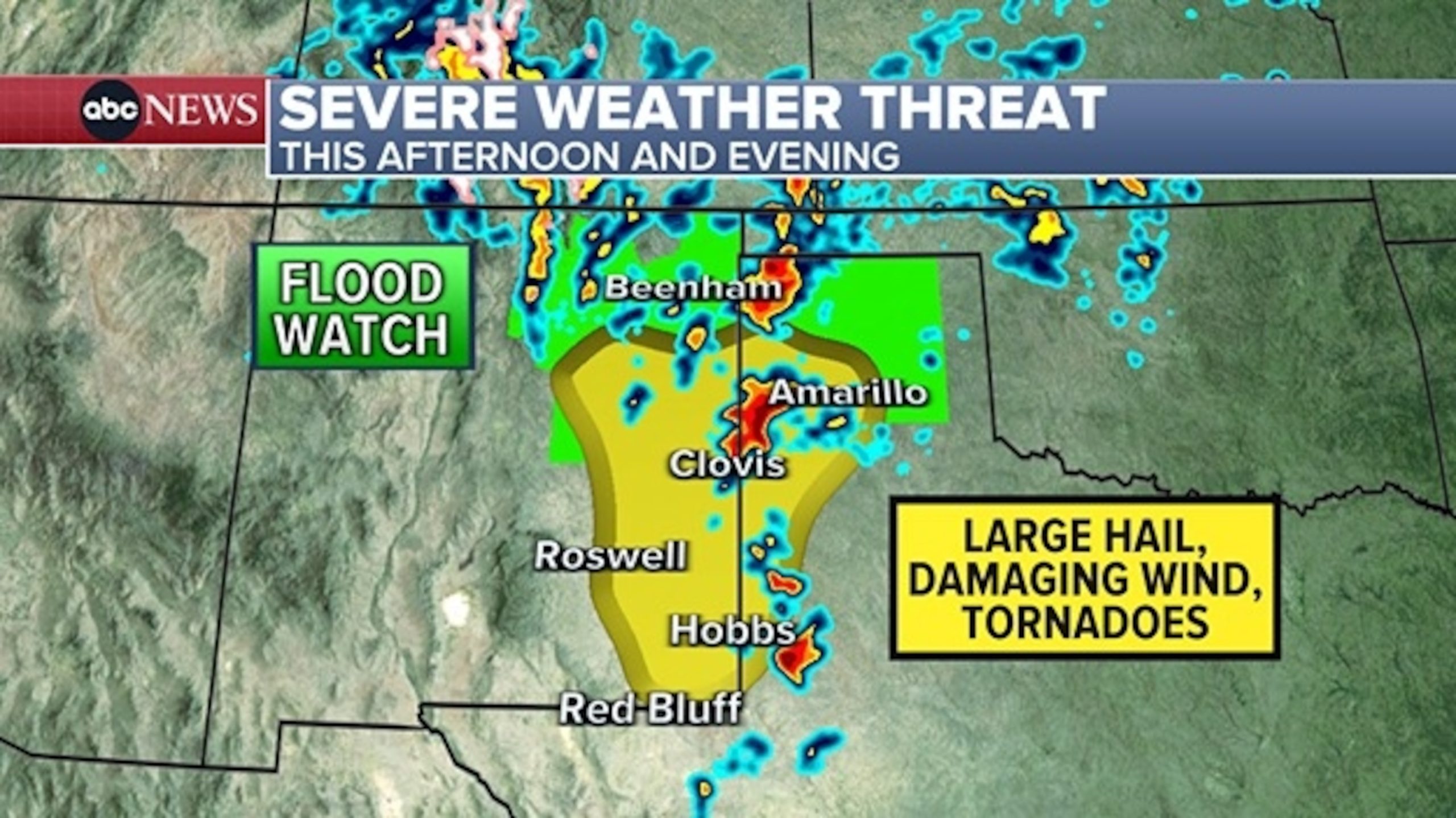 Potential Flooding Threat from Severe Storms Across Plains to Midwest